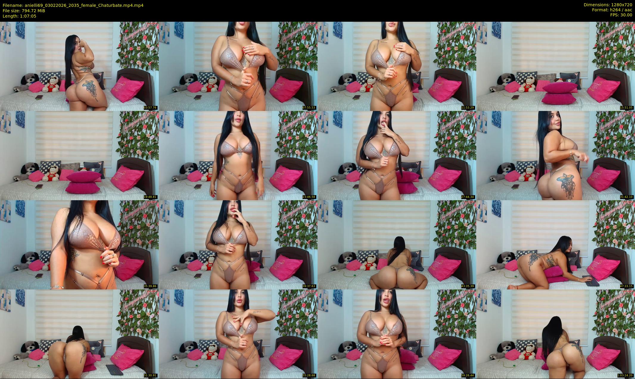anielli69 — 68 minute Chaturbate female cam show recording, 720p, Feb 3, 2026