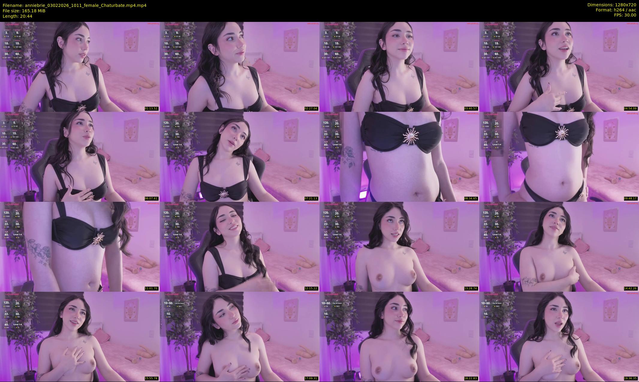 anniebrie — 21 minute Chaturbate female cam show recording, 720p, Feb 3, 2026