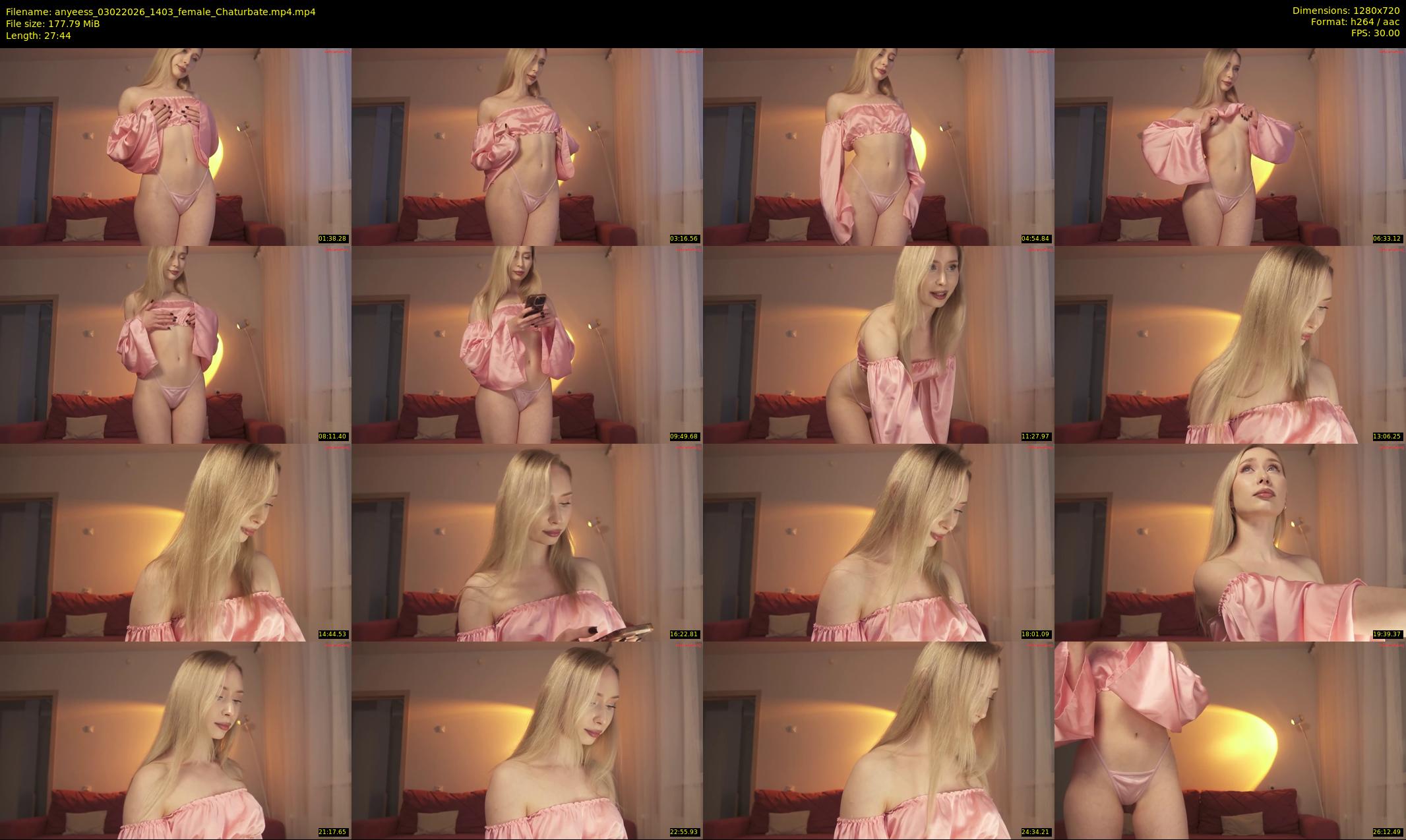anyeess — 28 minute Chaturbate female cam show recording, 720p, Feb 3, 2026