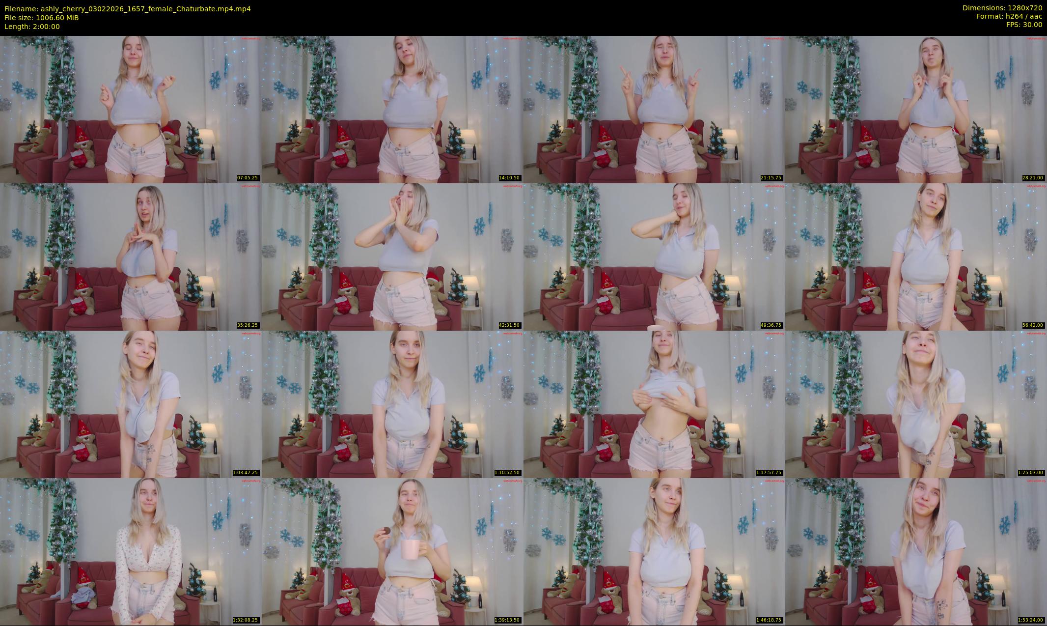 ashly_cherry — 120 minute Chaturbate female cam show recording, 720p, Feb 3, 2026