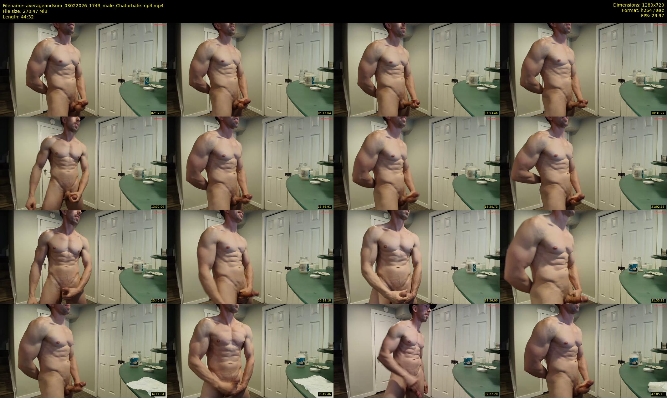 averageandsum — 45 minute Chaturbate male cam show recording, 720p, Feb 3, 2026