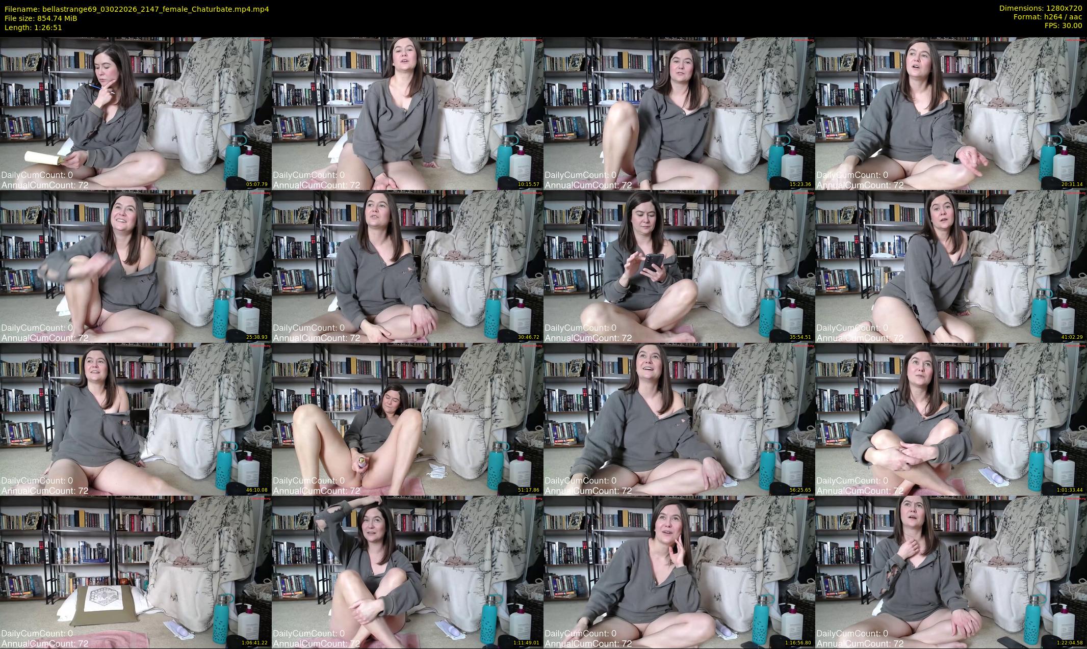 bellastrange69 — 87 minute Chaturbate female cam show recording, 720p, Feb 3, 2026