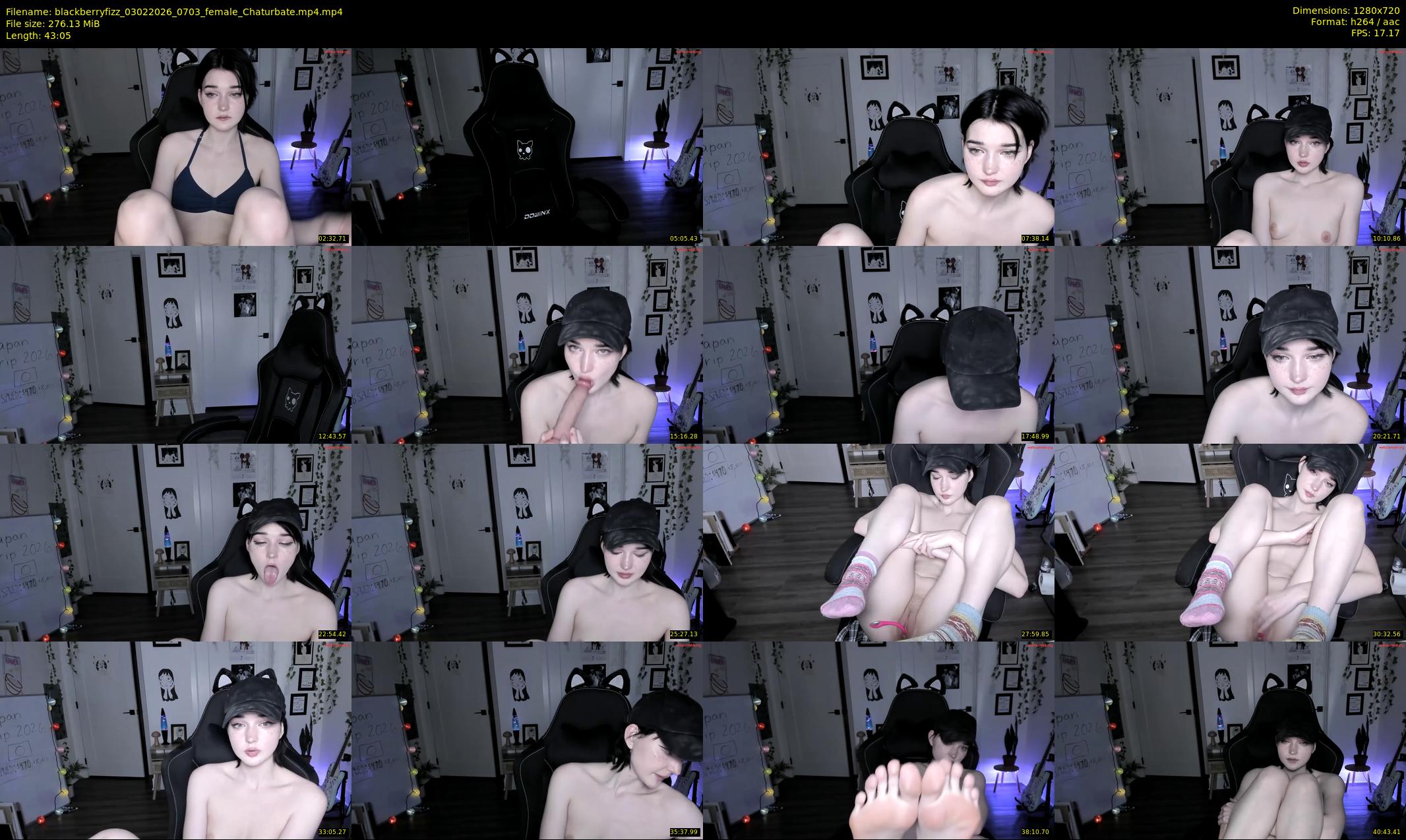 blackberryfizz — 44 minute Chaturbate female cam show recording, 720p, Feb 3, 2026
