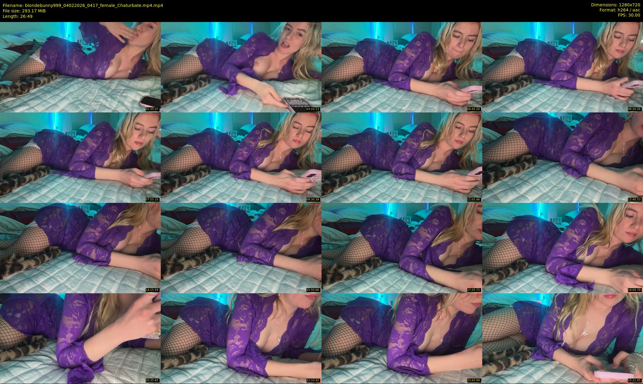 blondebunny999 — 27 minute Chaturbate female cam show recording, 720p, Feb 4, 2026