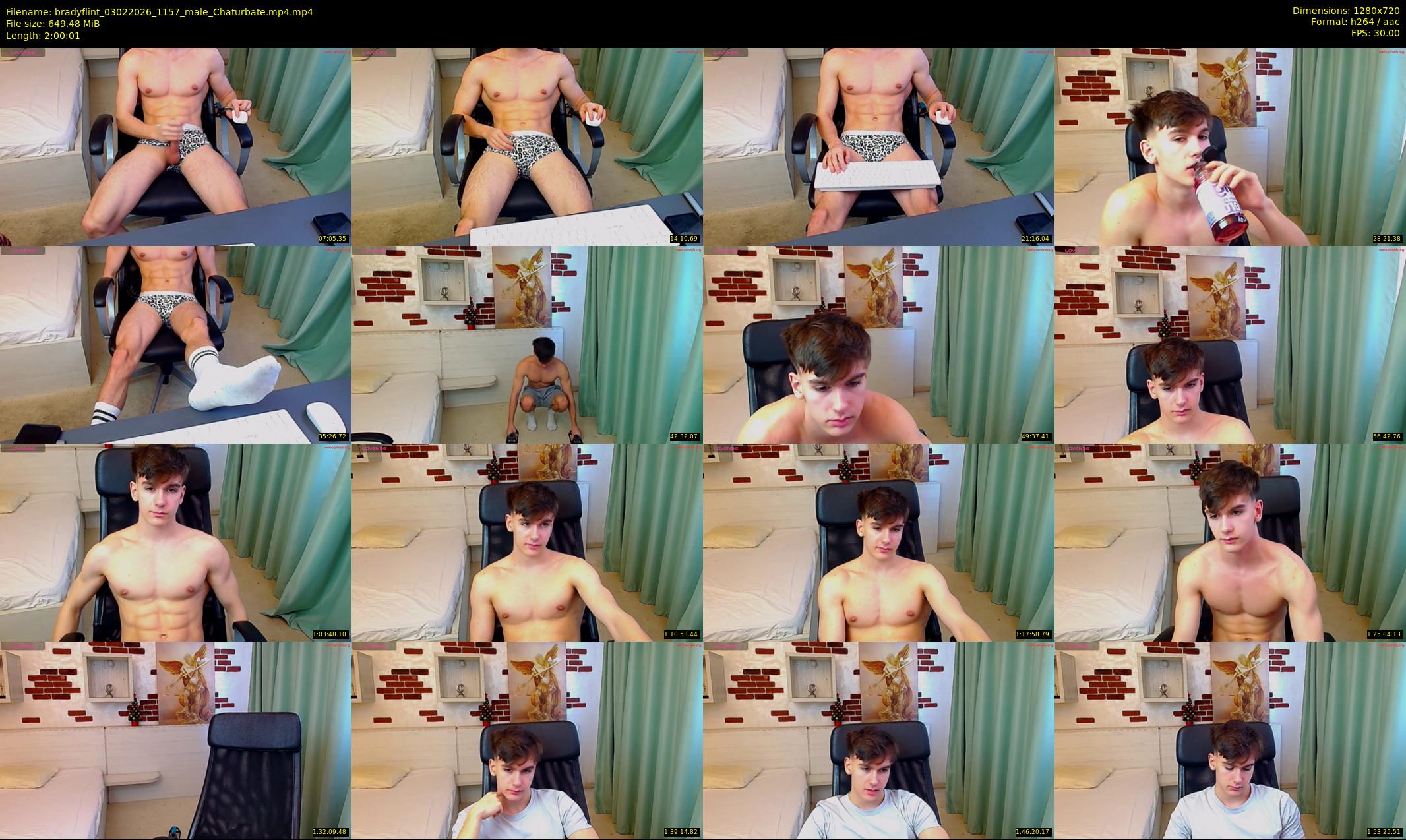 bradyflint — 121 minute Chaturbate male cam show recording, 720p, Feb 3, 2026