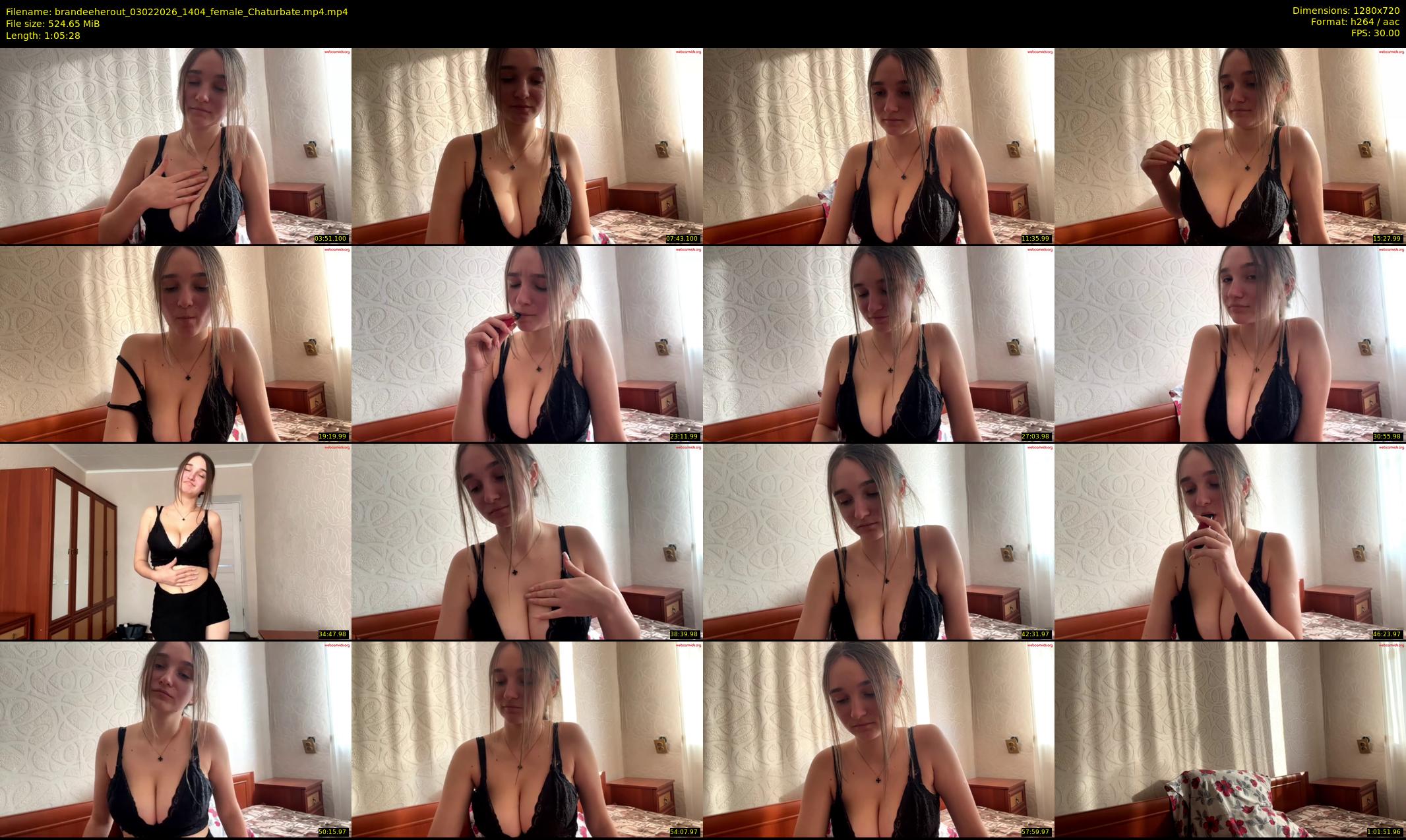 brandeeherout — 66 minute Chaturbate female cam show recording, 720p, Feb 3, 2026