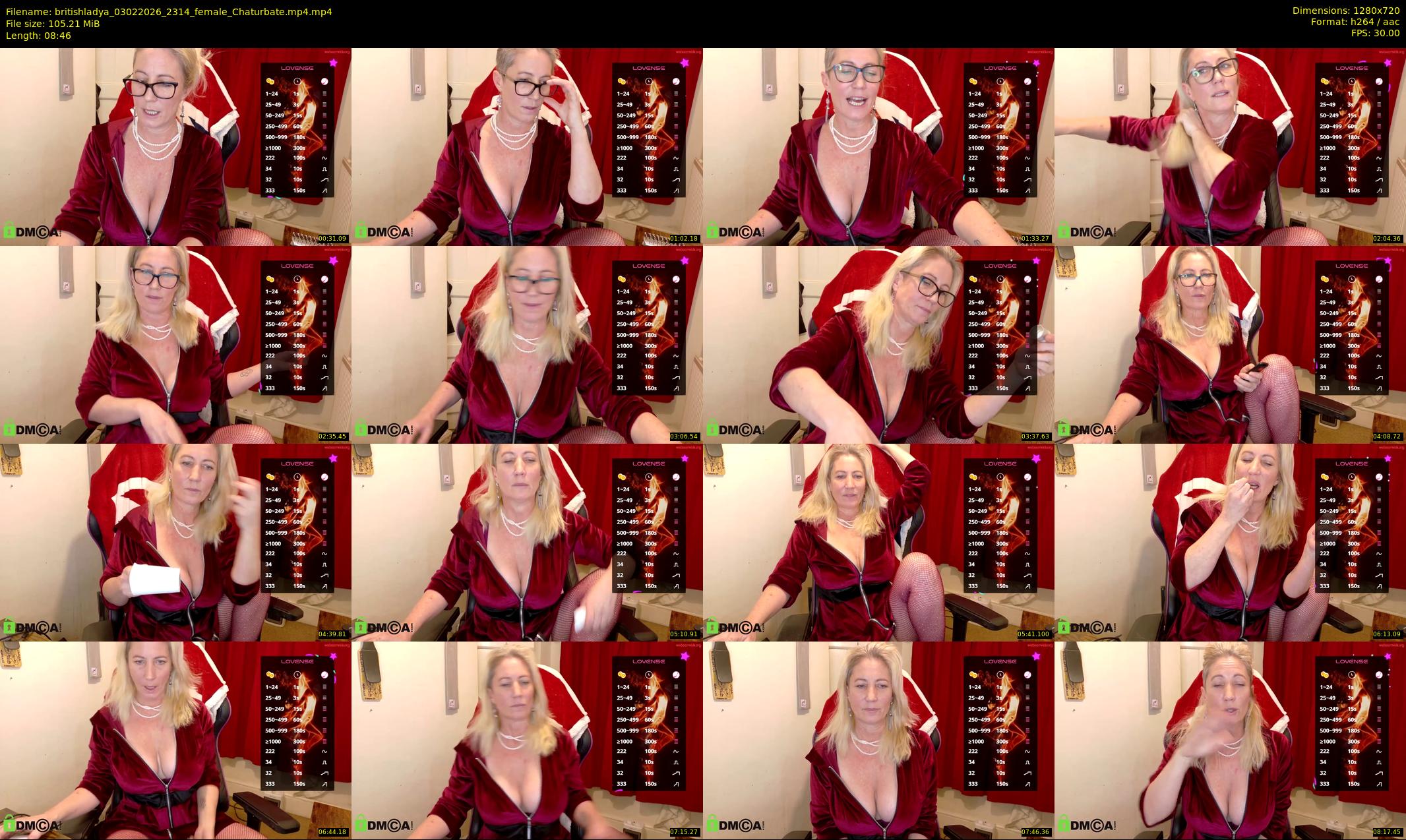 britishladya — 9 minute Chaturbate female cam show recording, 720p, Feb 3, 2026