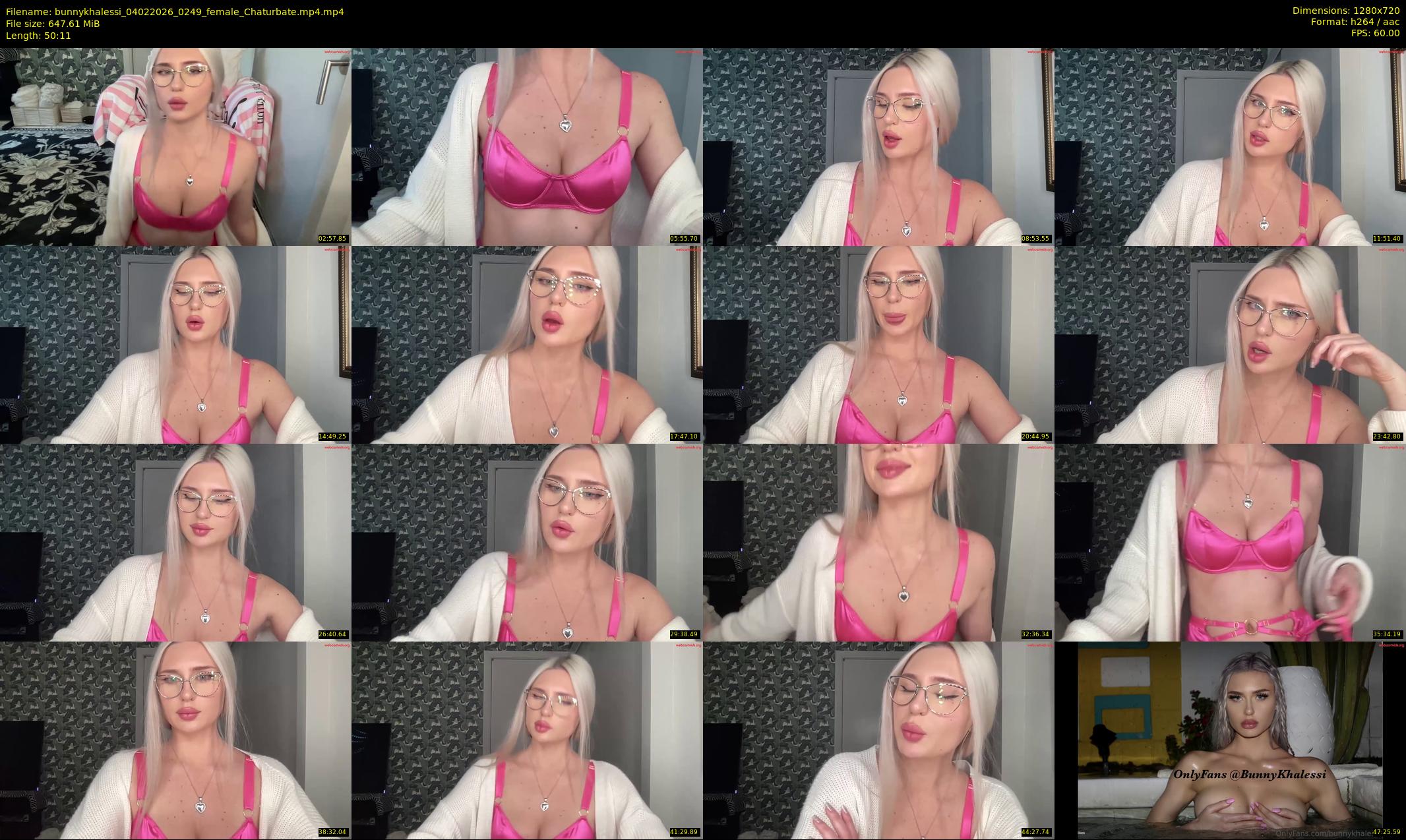 bunnykhalessi — 51 minute Chaturbate female cam show recording, 720p, Feb 4, 2026