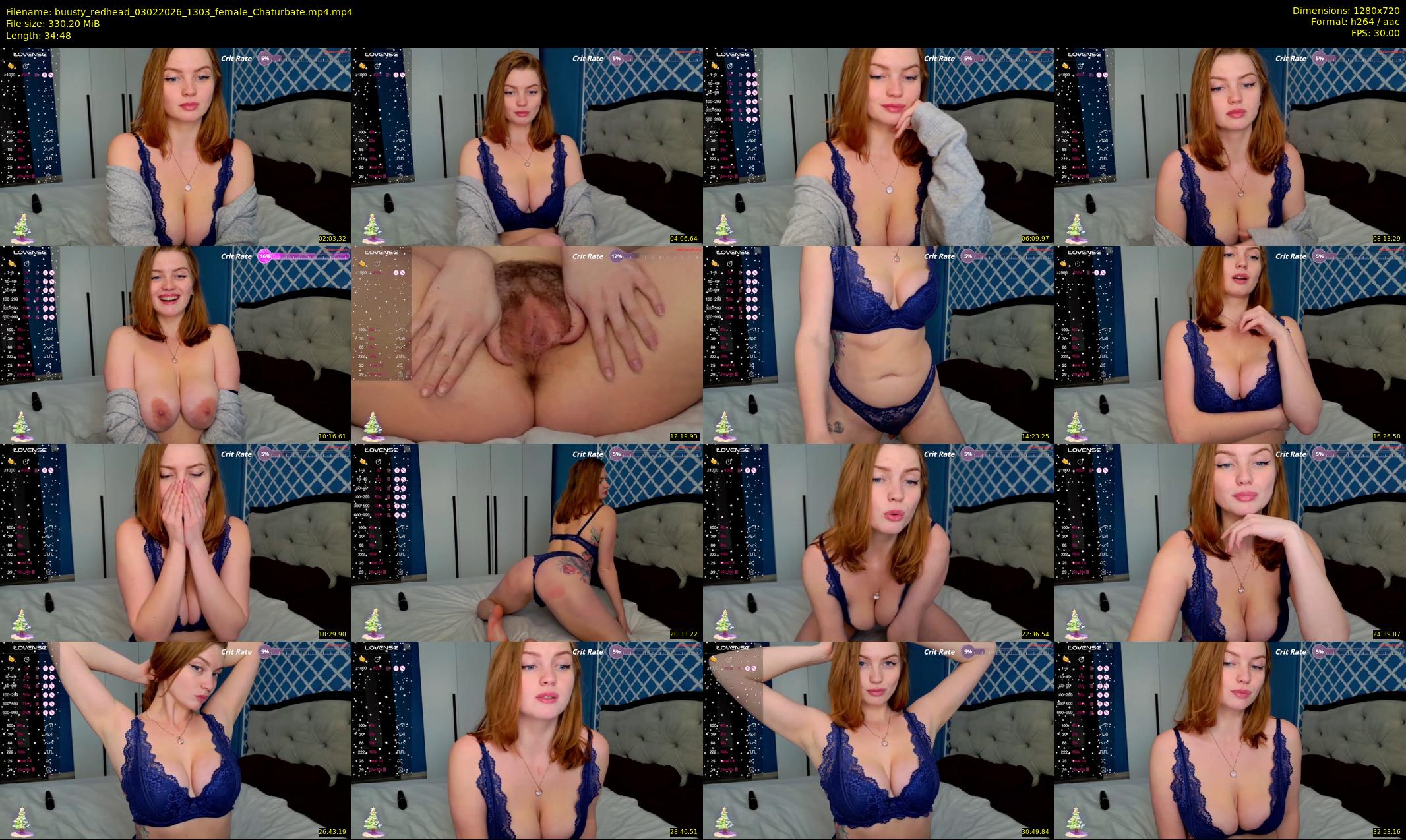 buusty_redhead — 35 minute Chaturbate female cam show recording, 720p, Feb 3, 2026
