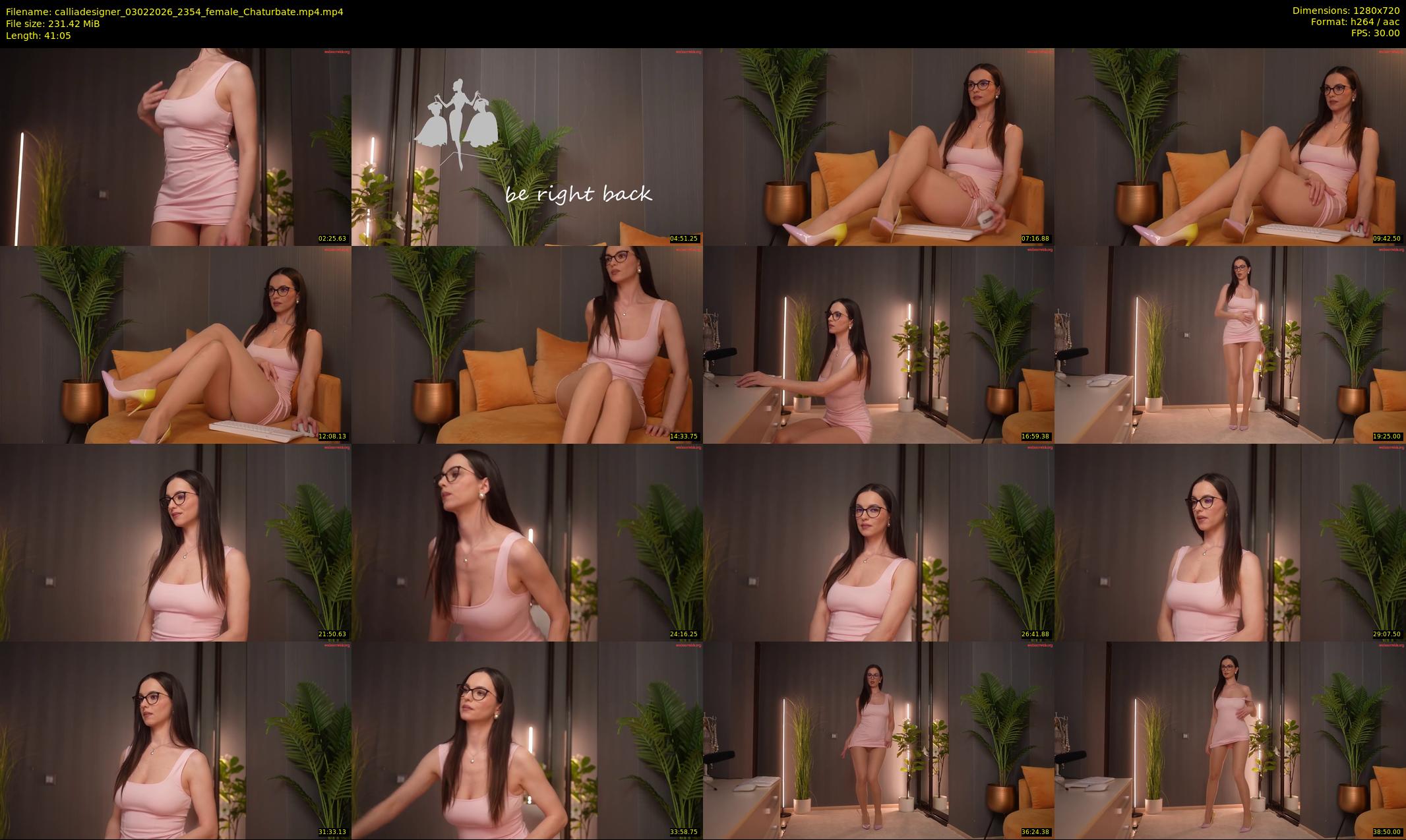 calliadesigner — 42 minute Chaturbate female cam show recording, 720p, Feb 3, 2026