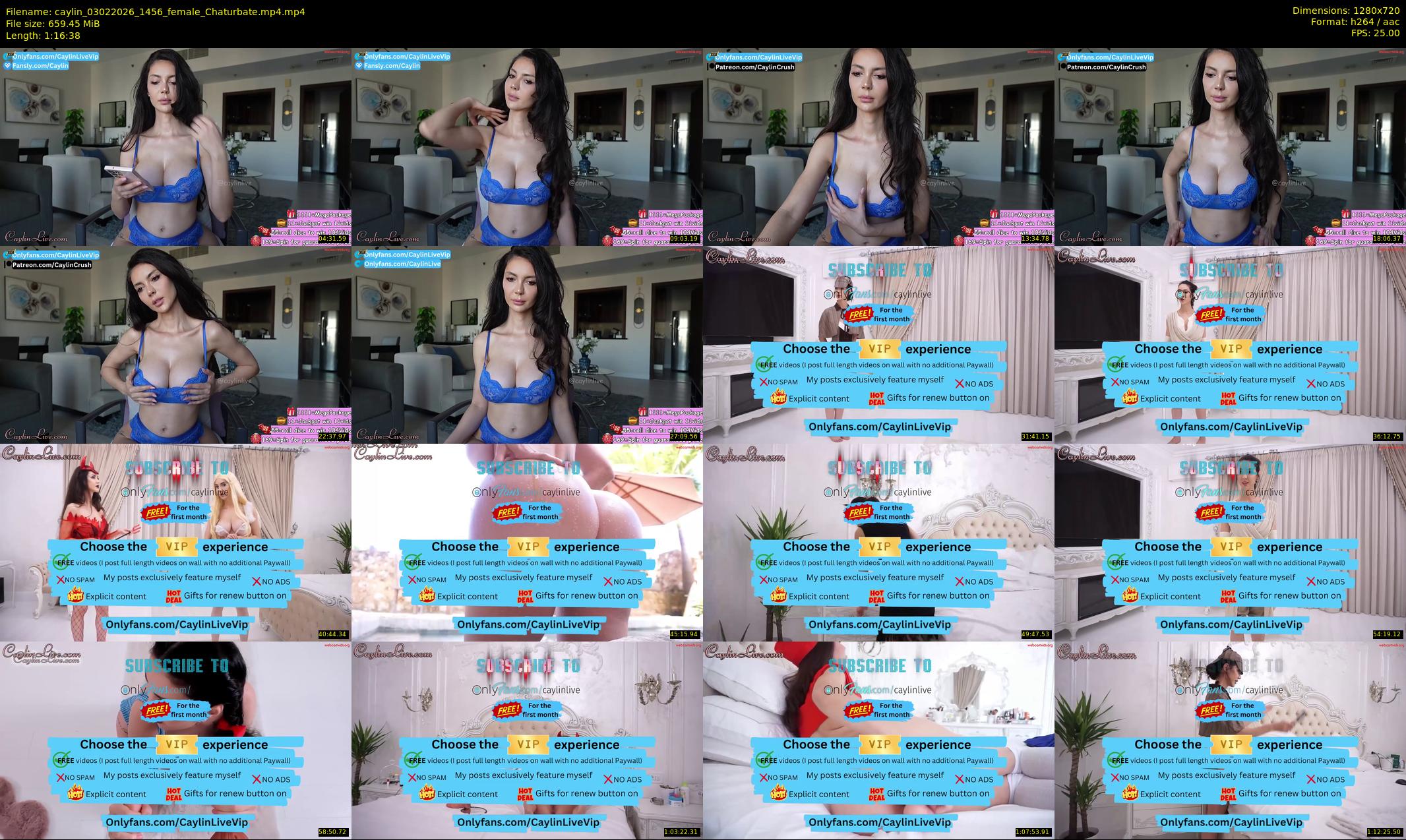 caylin — 77 minute Chaturbate female cam show recording, 720p, Feb 3, 2026