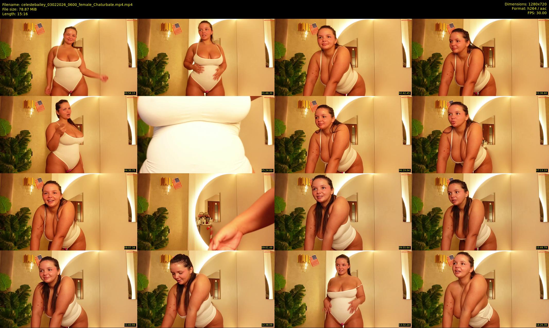 celestebailey — 16 minute Chaturbate female cam show recording, 720p, Feb 3, 2026