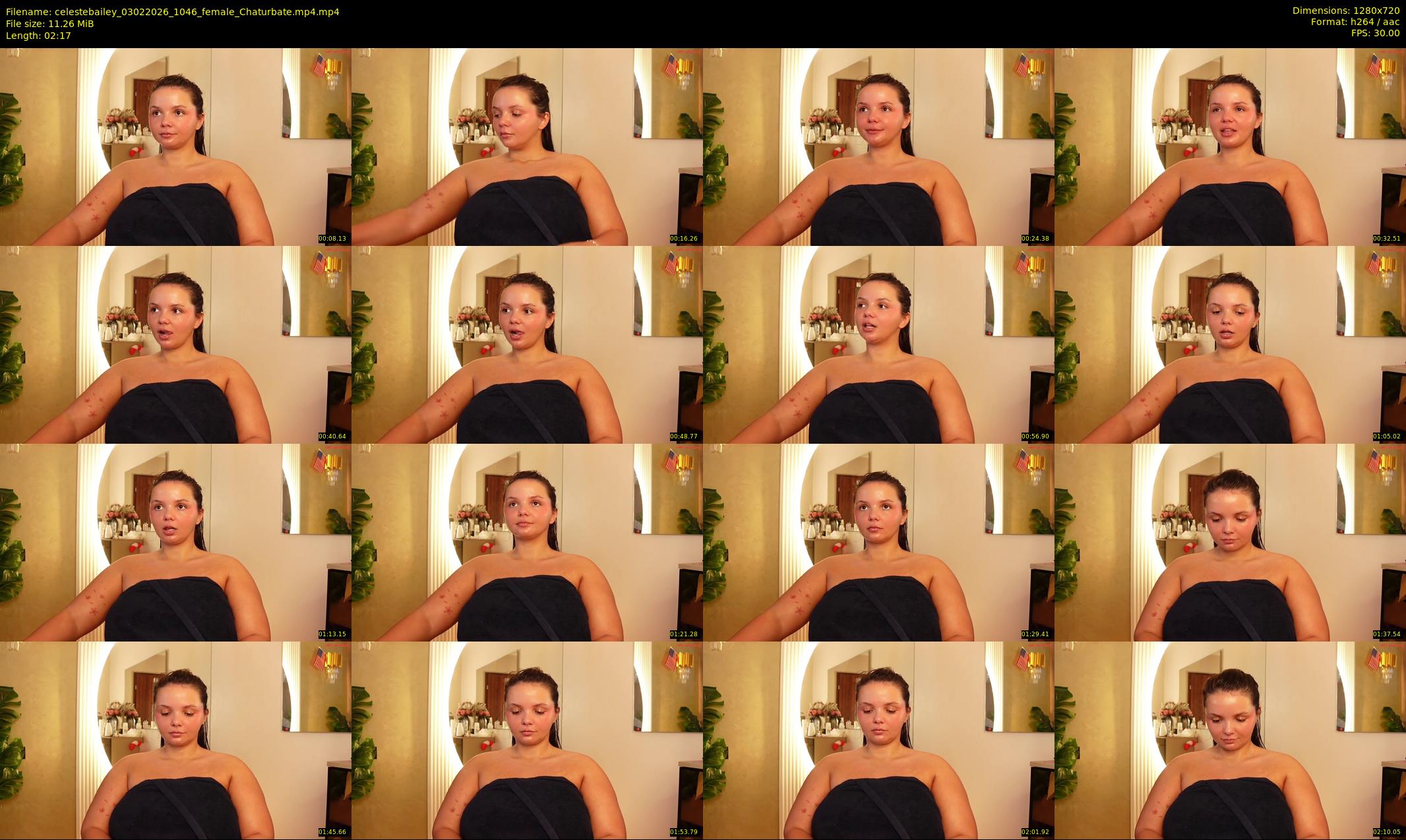 celestebailey — 3 minute Chaturbate female cam show recording, 720p, Feb 3, 2026