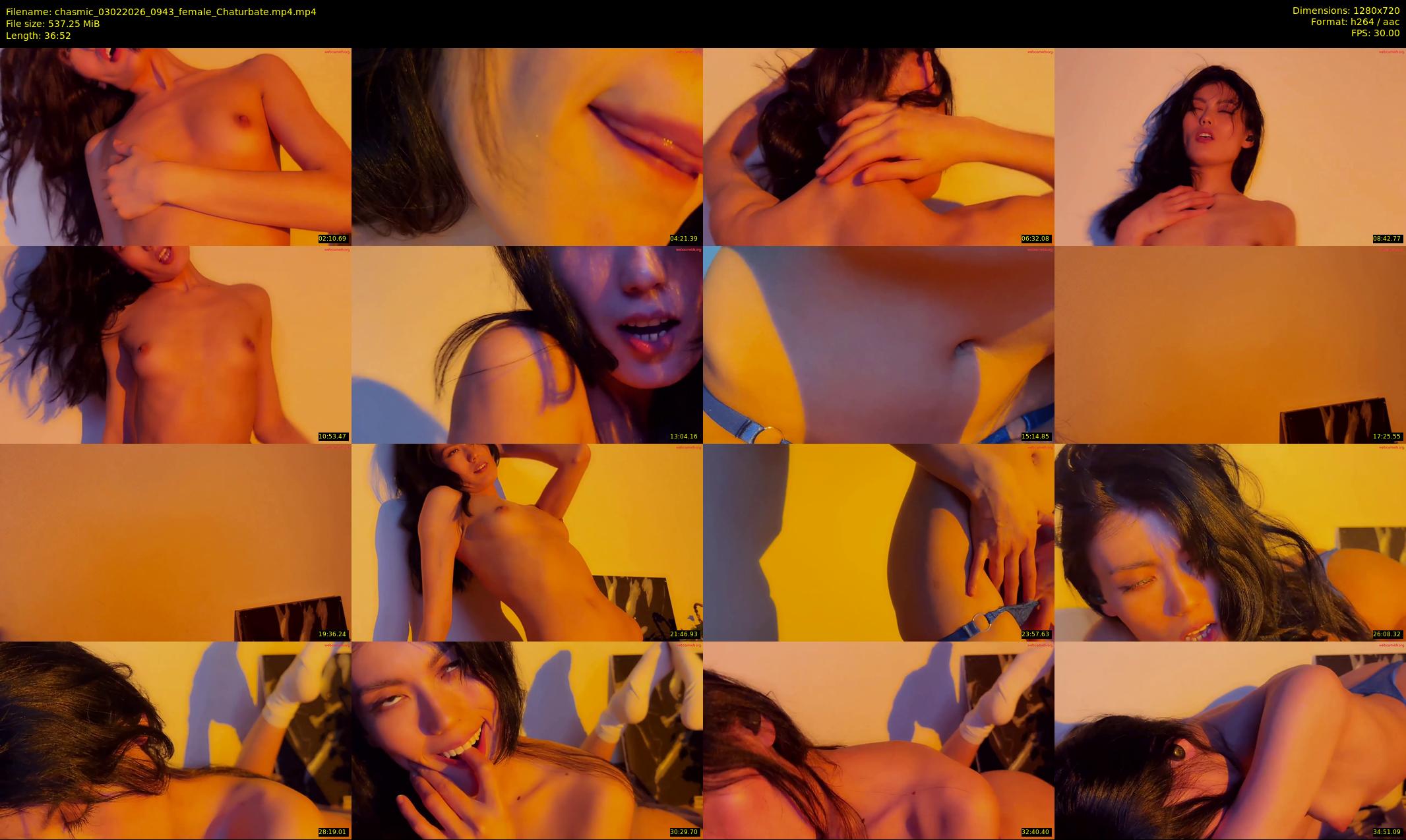 chasmic — 37 minute Chaturbate female cam show recording, 720p, Feb 3, 2026