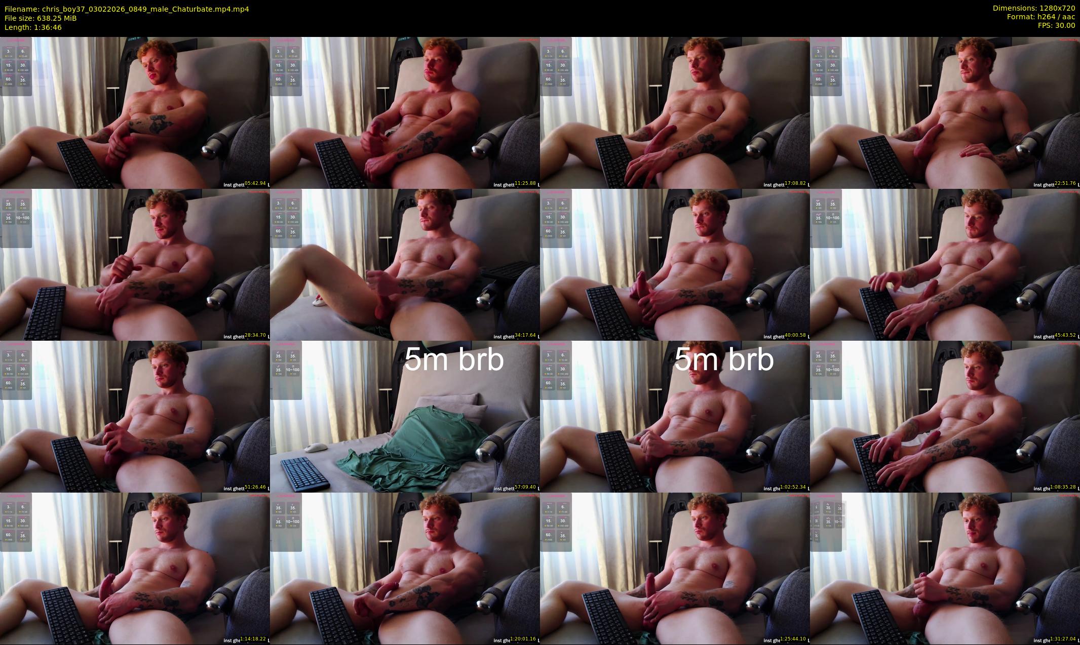 chris_boy37 — 97 minute Chaturbate male cam show recording, 720p, Feb 3, 2026