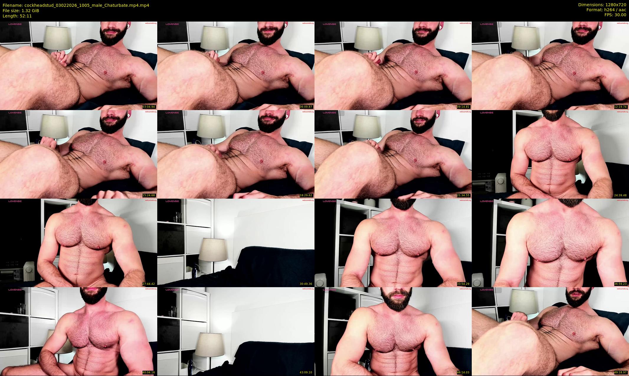 cockheadstud — 53 minute Chaturbate male cam show recording, 720p, Feb 3, 2026