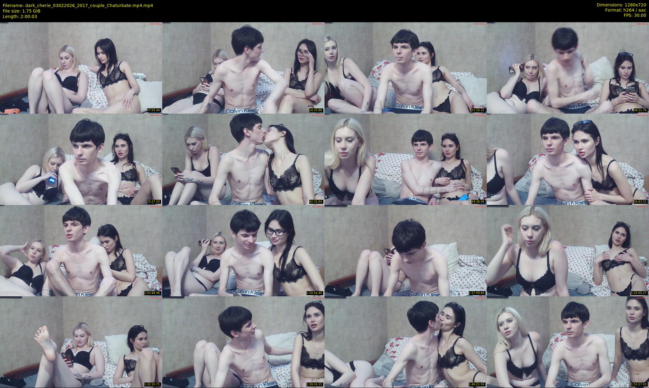 dark_cherie — 121 minute Chaturbate couple cam show recording, 720p, Feb 3, 2026