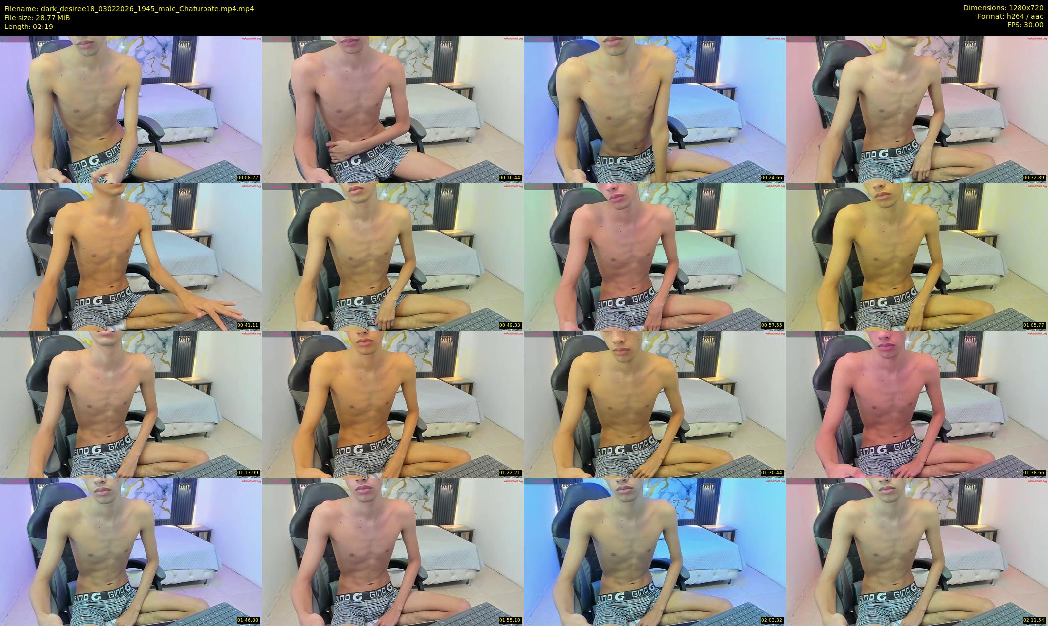 dark_desiree18 — 3 minute Chaturbate male cam show recording, 720p, Feb 3, 2026