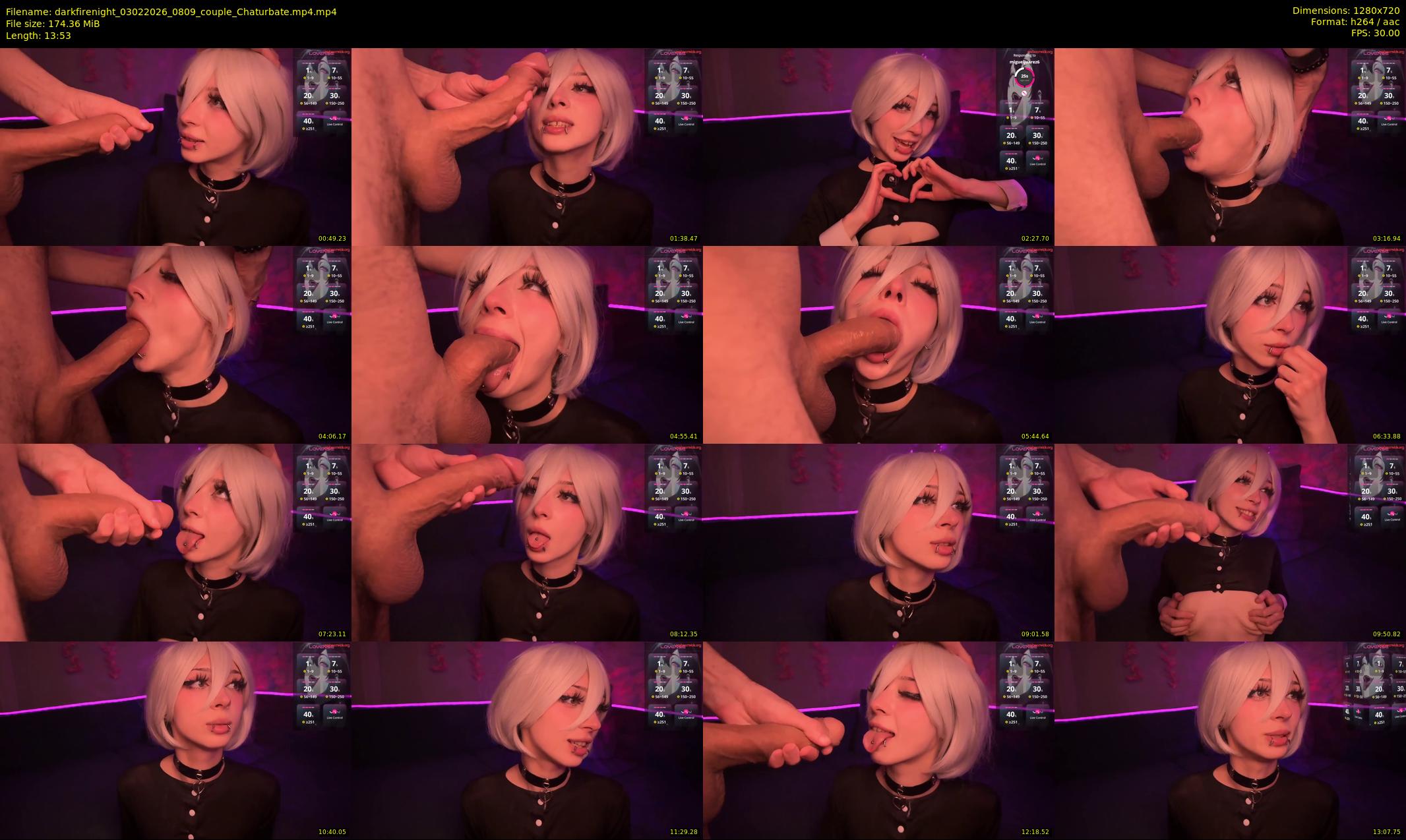 darkfirenight — 14 minute Chaturbate couple cam show recording, 720p, Feb 3, 2026