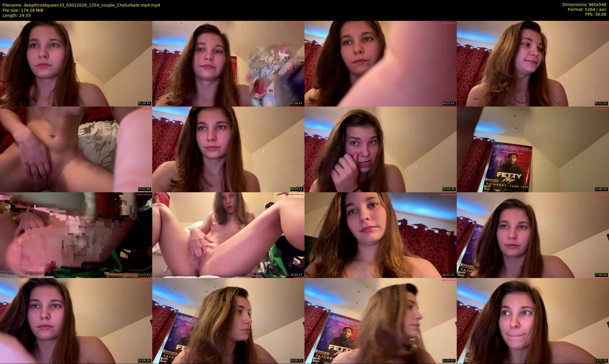 deepthroatqueen33 — 25 minute Chaturbate female cam show recording, 480p, Feb 3, 2026