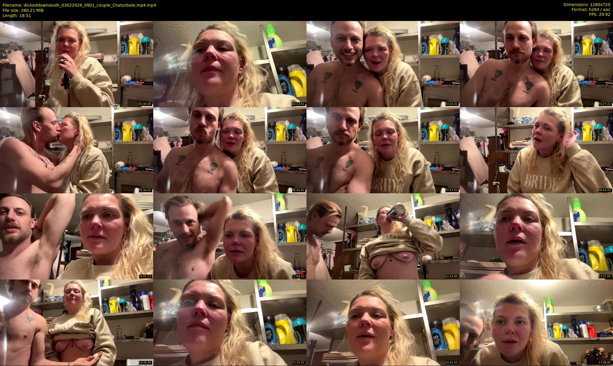 dickeddownsouth — 19 minute Chaturbate couple cam show recording, 720p, Feb 3, 2026