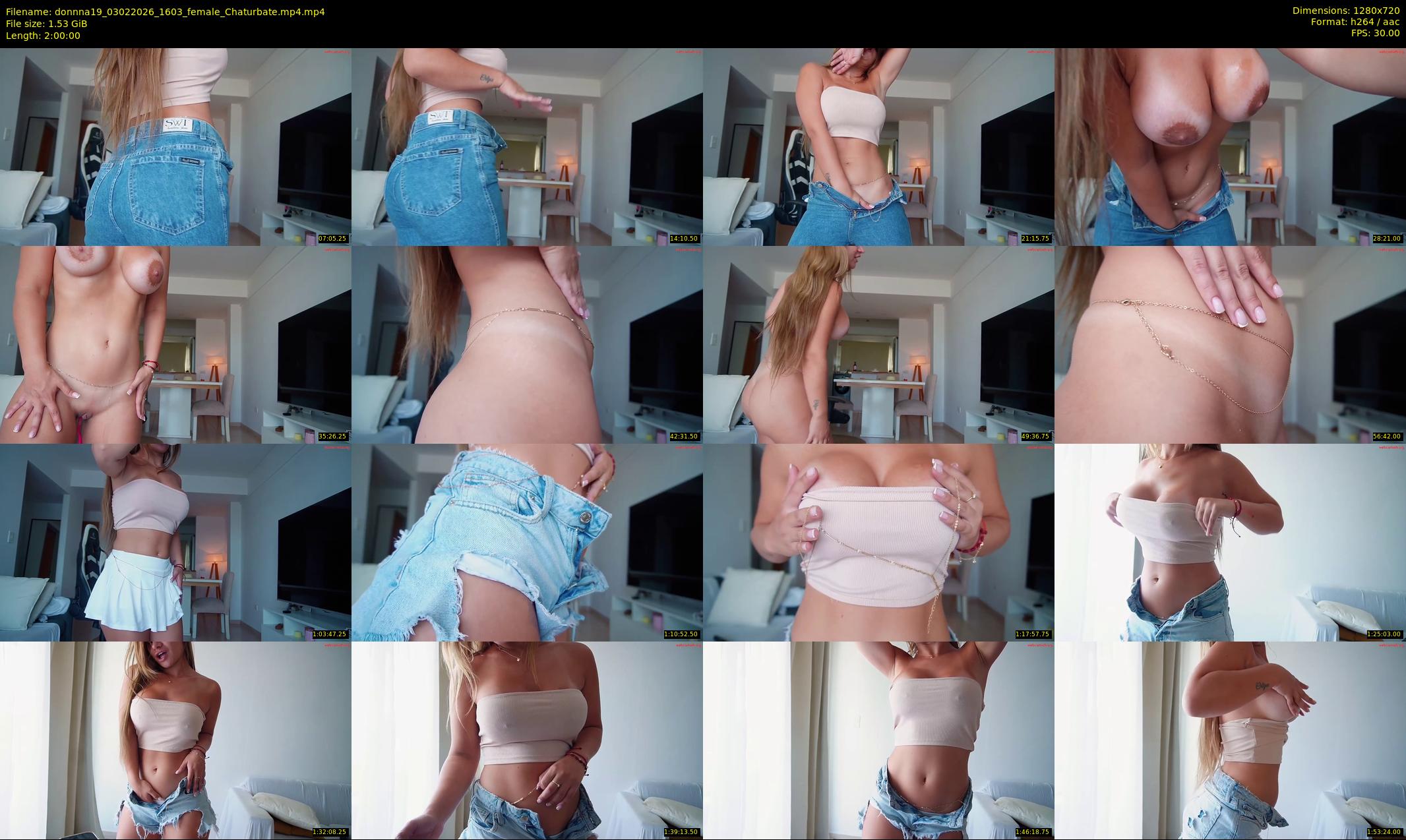 donnna19 — 120 minute Chaturbate female cam show recording, 720p, Feb 3, 2026