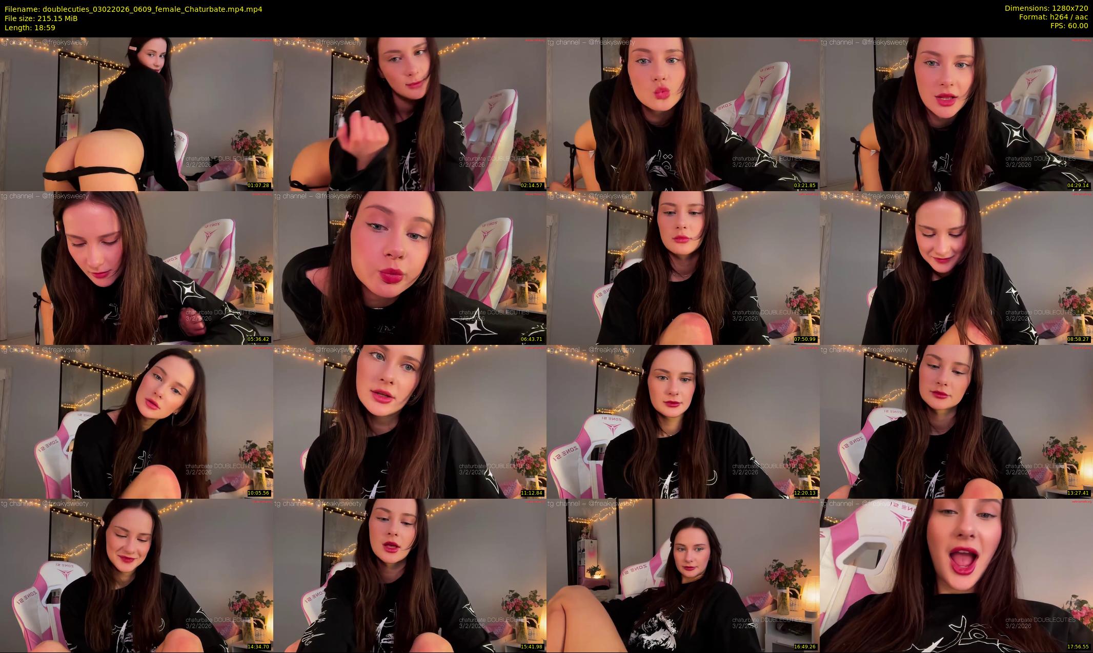 doublecuties — 19 minute Chaturbate couple cam show recording, 720p, Feb 3, 2026