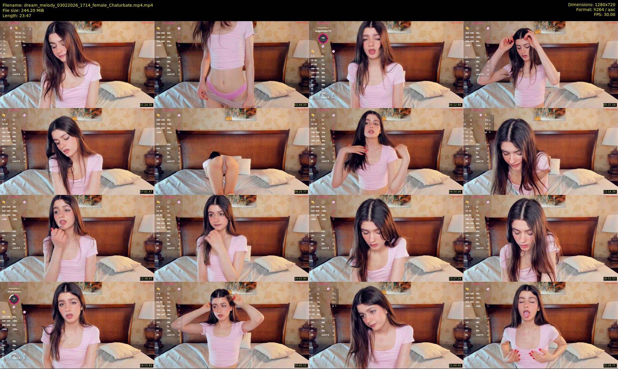 dream_melody — 24 minute Chaturbate female cam show recording, 720p, Feb 3, 2026