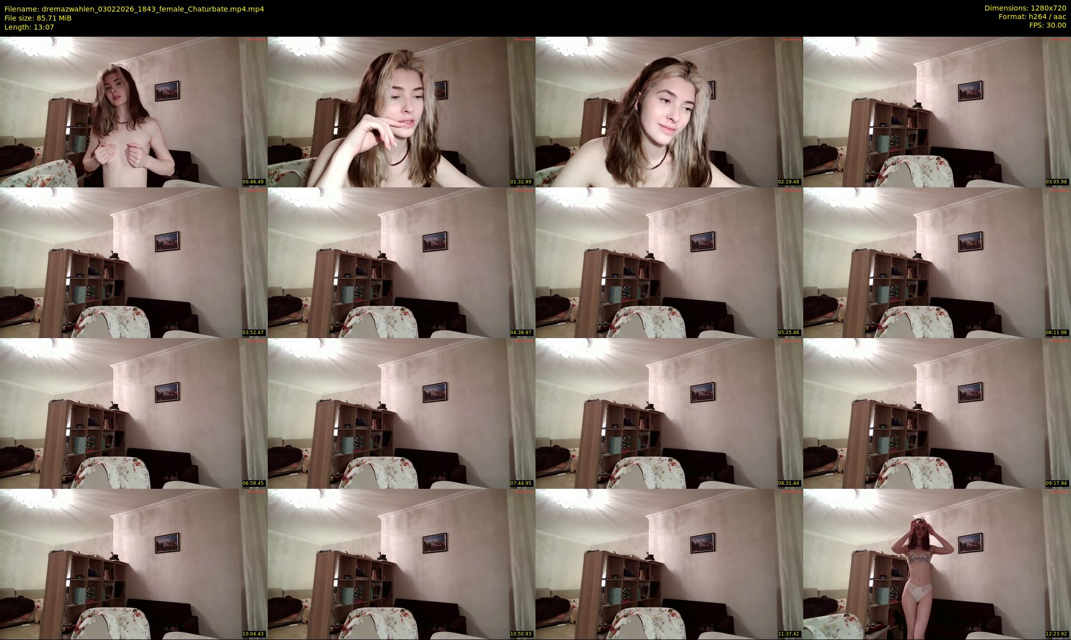 dremazwahlen — 14 minute Chaturbate female cam show recording, 720p, Feb 3, 2026
