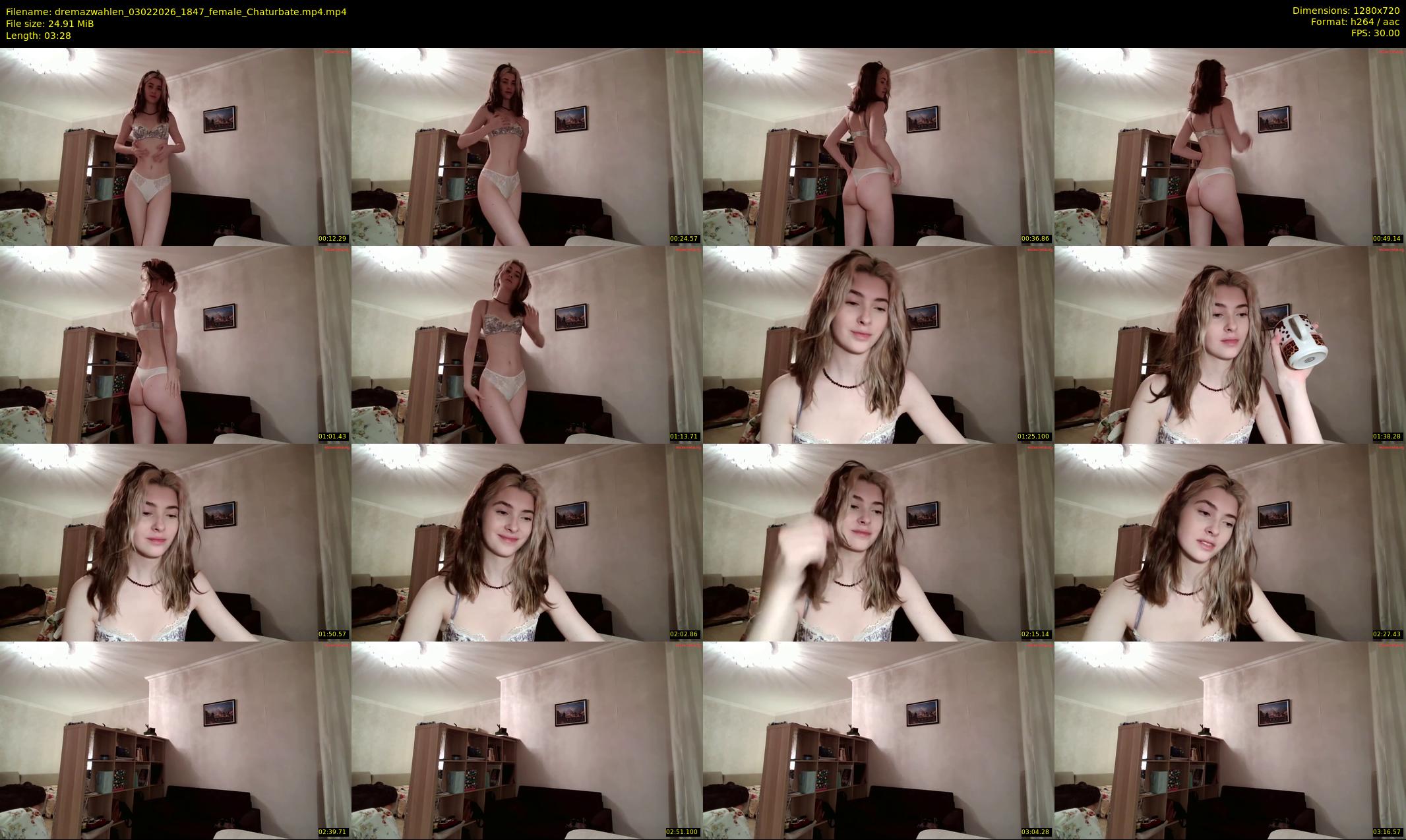 dremazwahlen — 4 minute Chaturbate female cam show recording, 720p, Feb 3, 2026