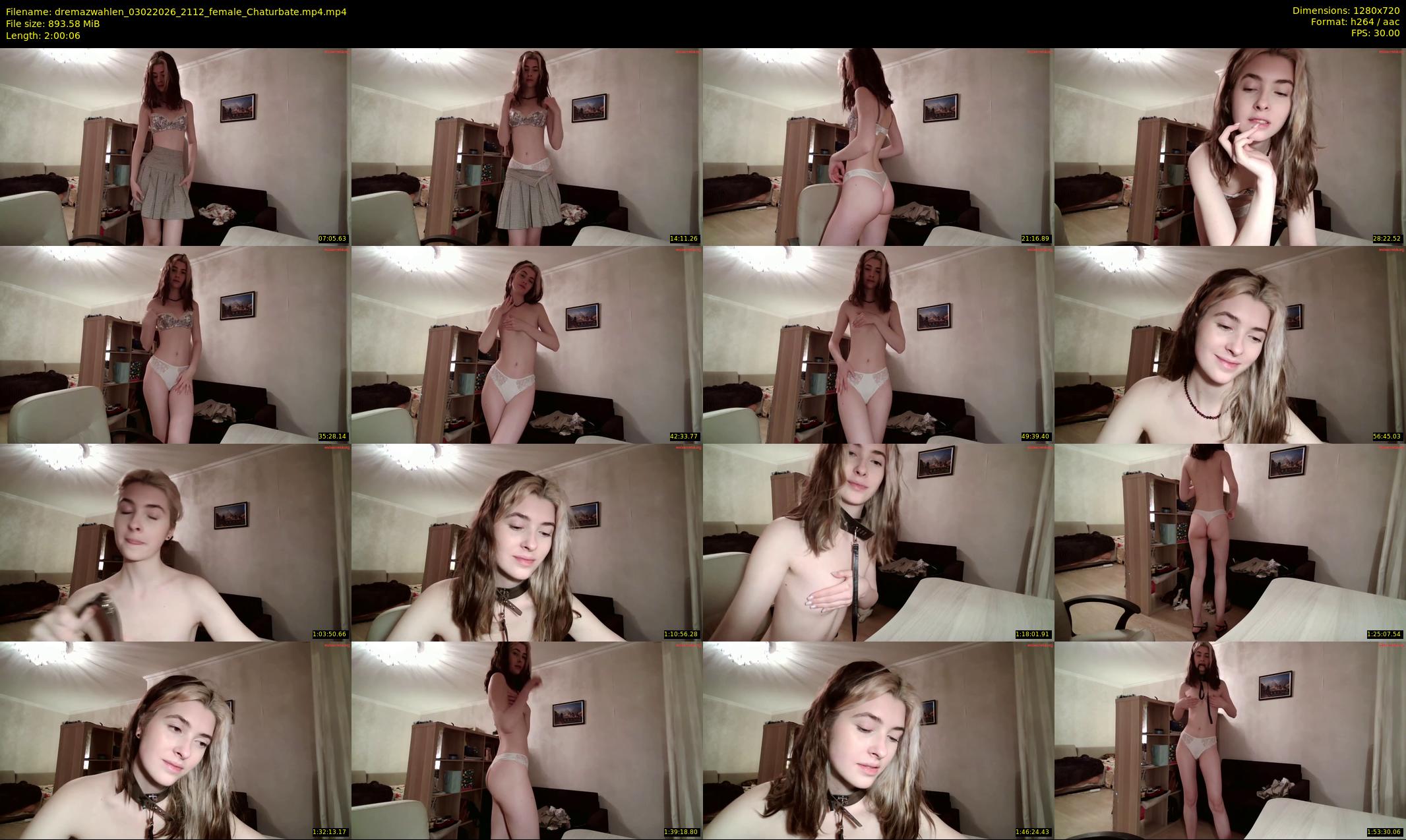 dremazwahlen — 121 minute Chaturbate female cam show recording, 720p, Feb 3, 2026