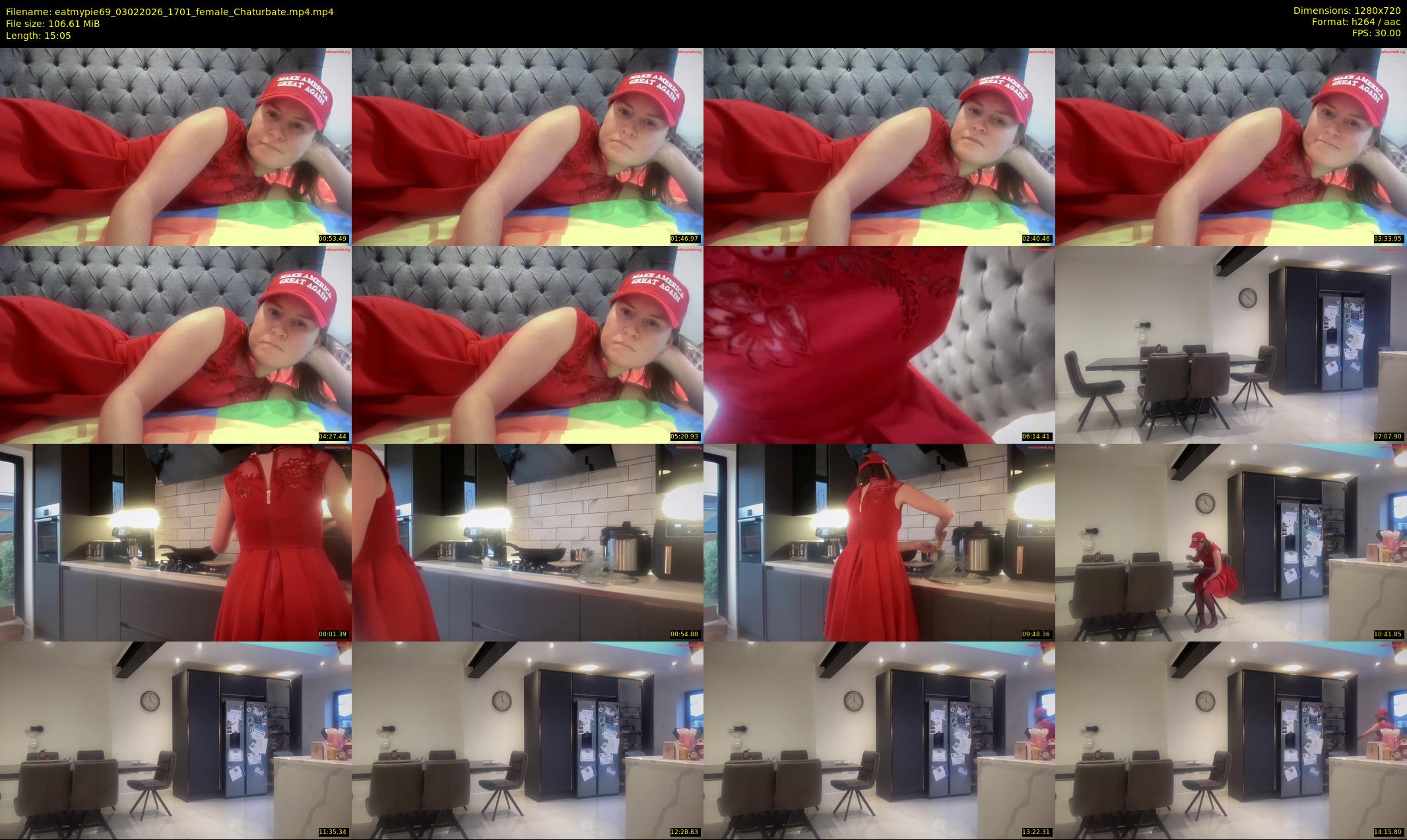 eatmypie69 — 16 minute Chaturbate female cam show recording, 720p, Feb 3, 2026