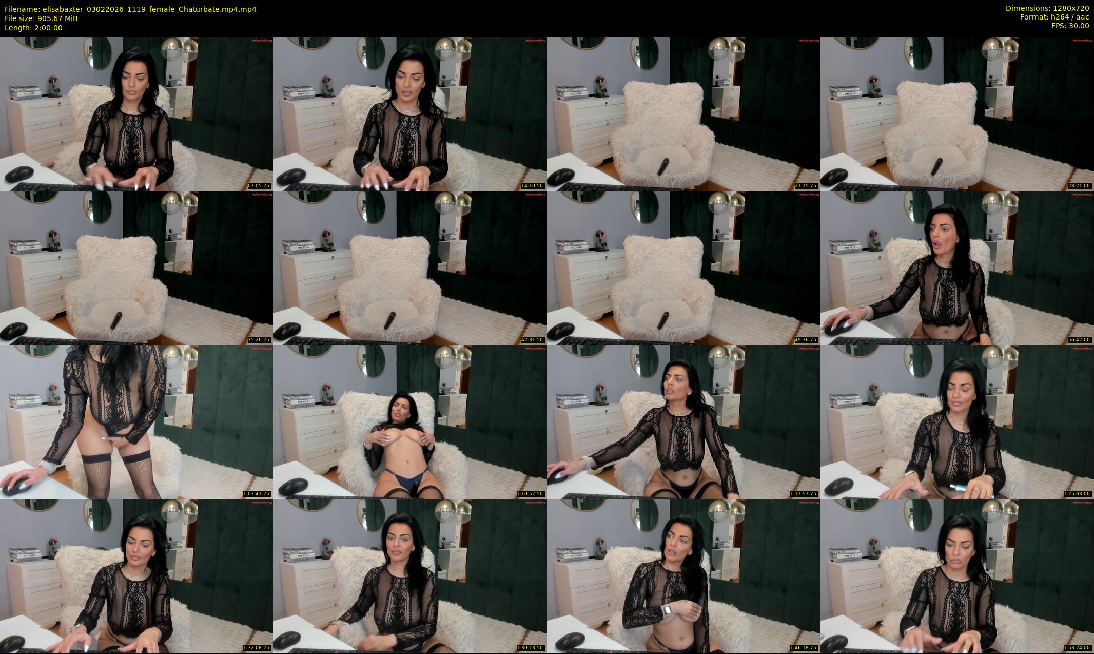 elisabaxter — 120 minute Chaturbate female cam show recording, 720p, Feb 3, 2026