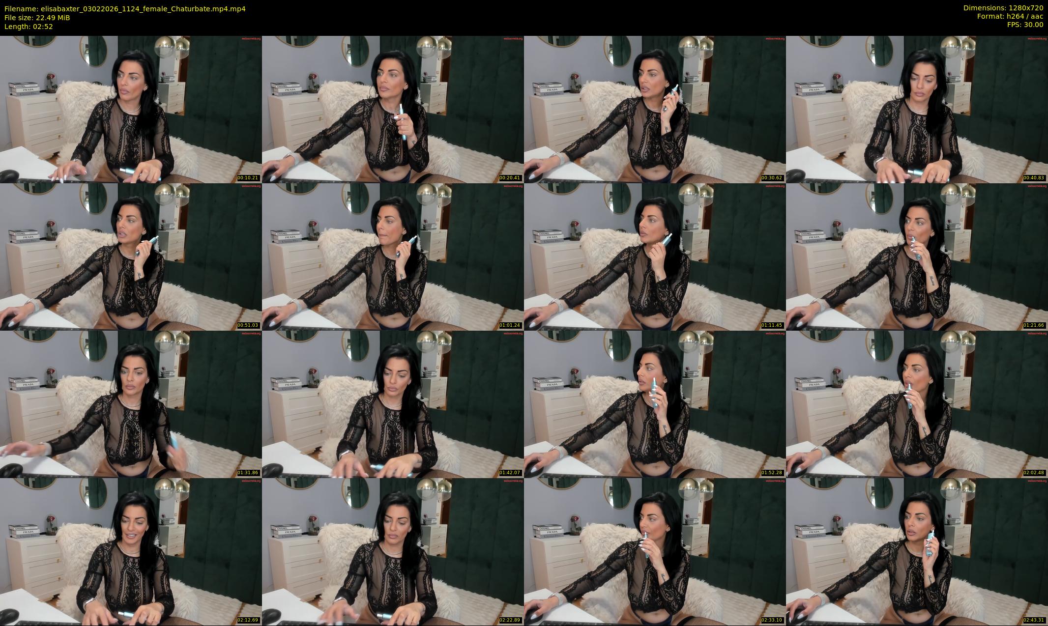 elisabaxter — 3 minute Chaturbate female cam show recording, 720p, Feb 3, 2026