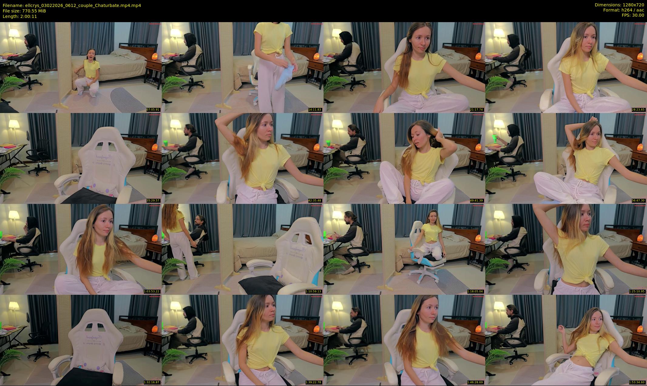 ellcrys — 121 minute Chaturbate couple cam show recording, 720p, Feb 3, 2026