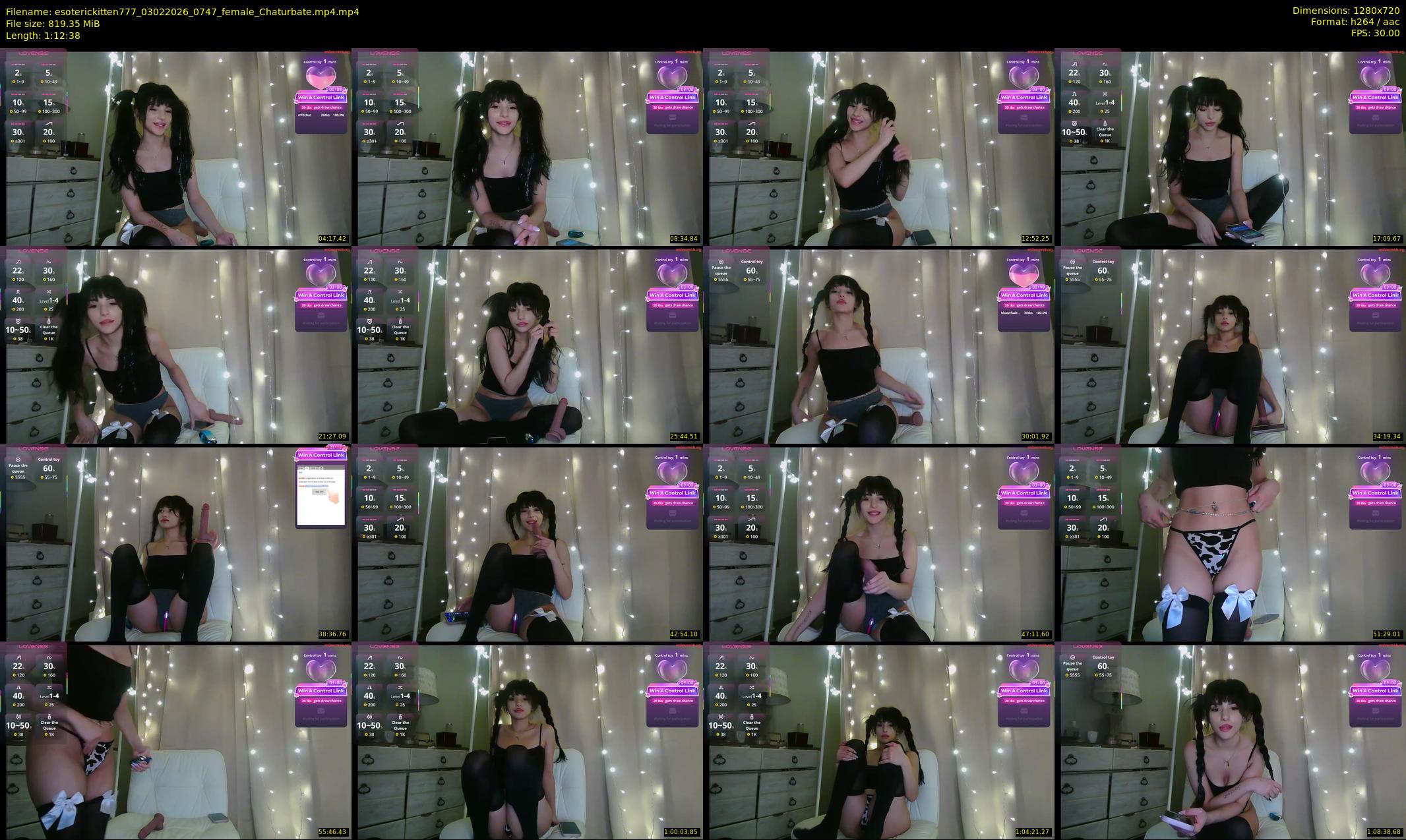esoterickitten777 — 73 minute Chaturbate female cam show recording, 720p, Feb 3, 2026