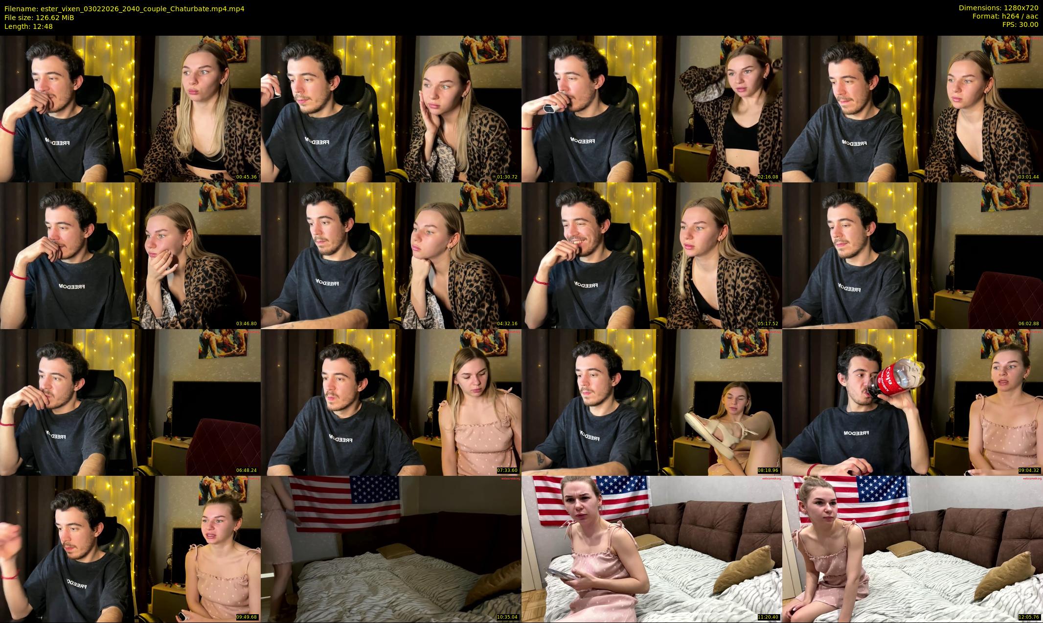 ester_vixen — 13 minute Chaturbate couple cam show recording, 720p, Feb 3, 2026