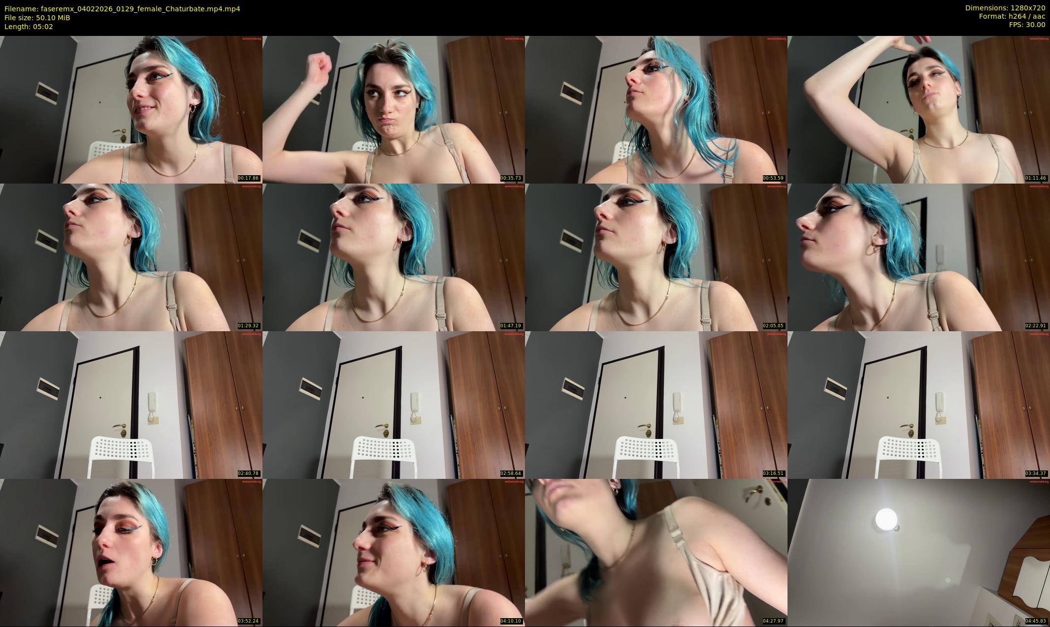 faseremx — 6 minute Chaturbate female cam show recording, 720p, Feb 4, 2026