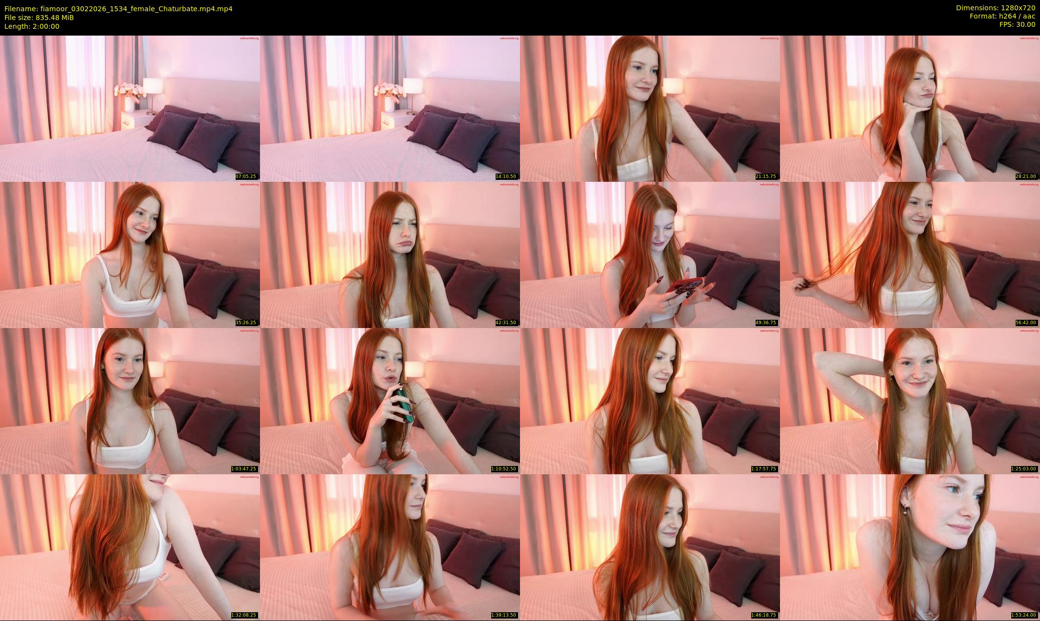 fiamoor — 120 minute Chaturbate female cam show recording, 720p, Feb 3, 2026
