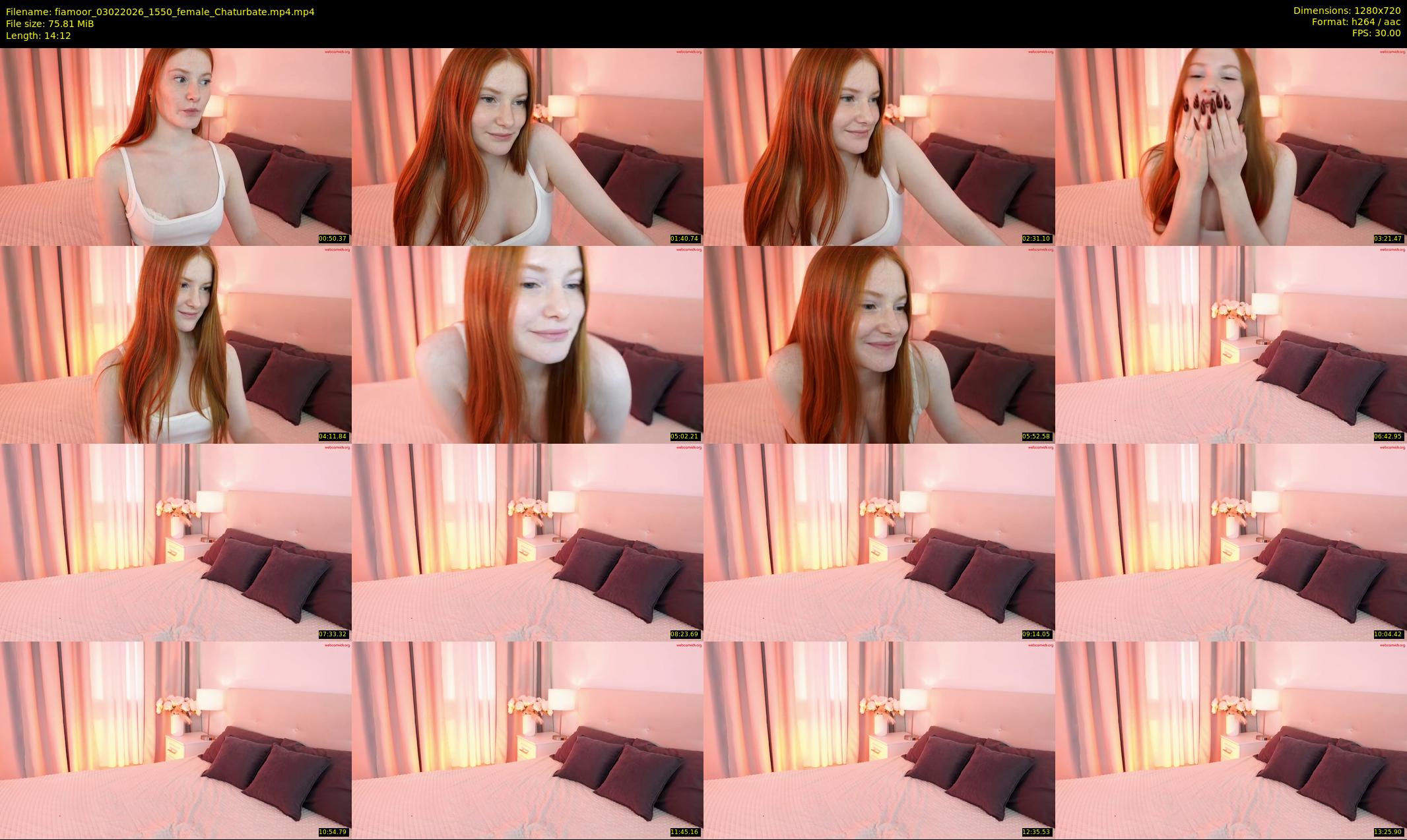fiamoor — 15 minute Chaturbate female cam show recording, 720p, Feb 3, 2026
