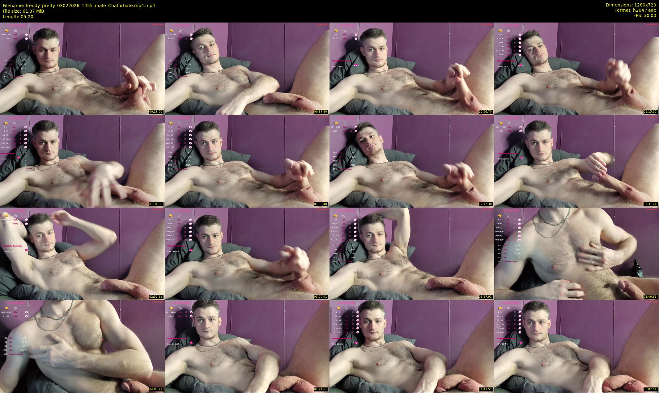 freddy_pretty — 6 minute Chaturbate male cam show recording, 720p, Feb 3, 2026
