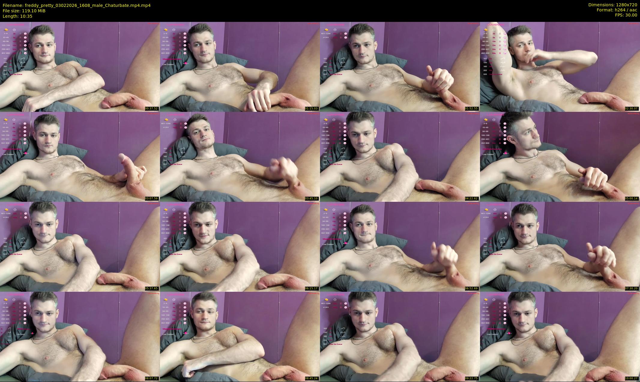 freddy_pretty — 11 minute Chaturbate male cam show recording, 720p, Feb 3, 2026
