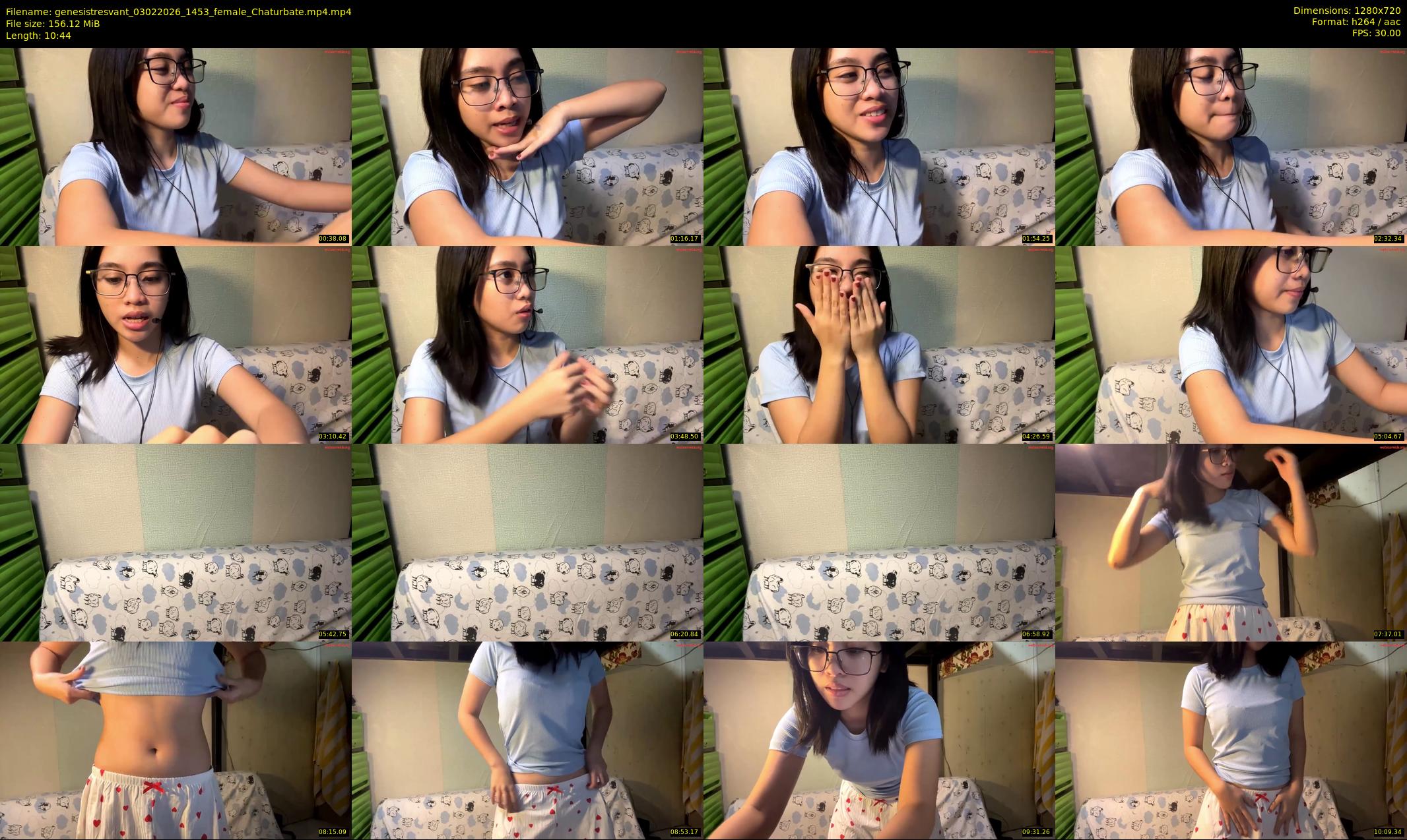 genesistresvant — 11 minute Chaturbate female cam show recording, 720p, Feb 3, 2026