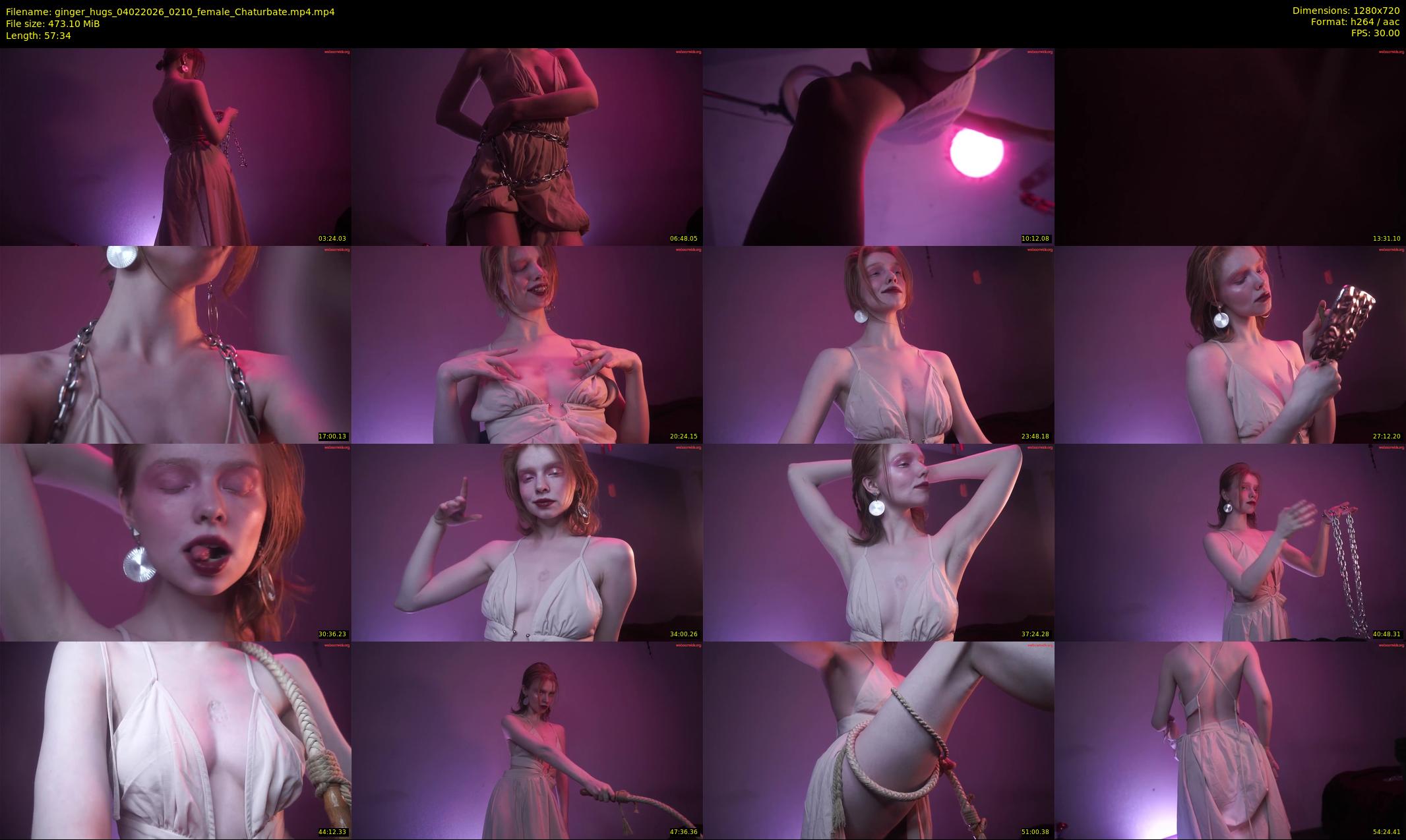 ginger_hugs — 58 minute Chaturbate female cam show recording, 720p, Feb 4, 2026