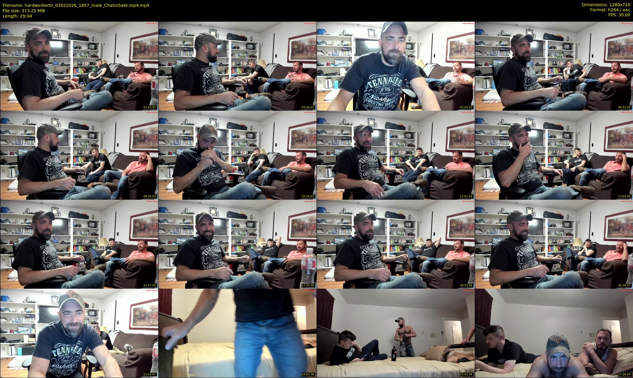 hardworkertn — 30 minute Chaturbate male cam show recording, 720p, Feb 3, 2026