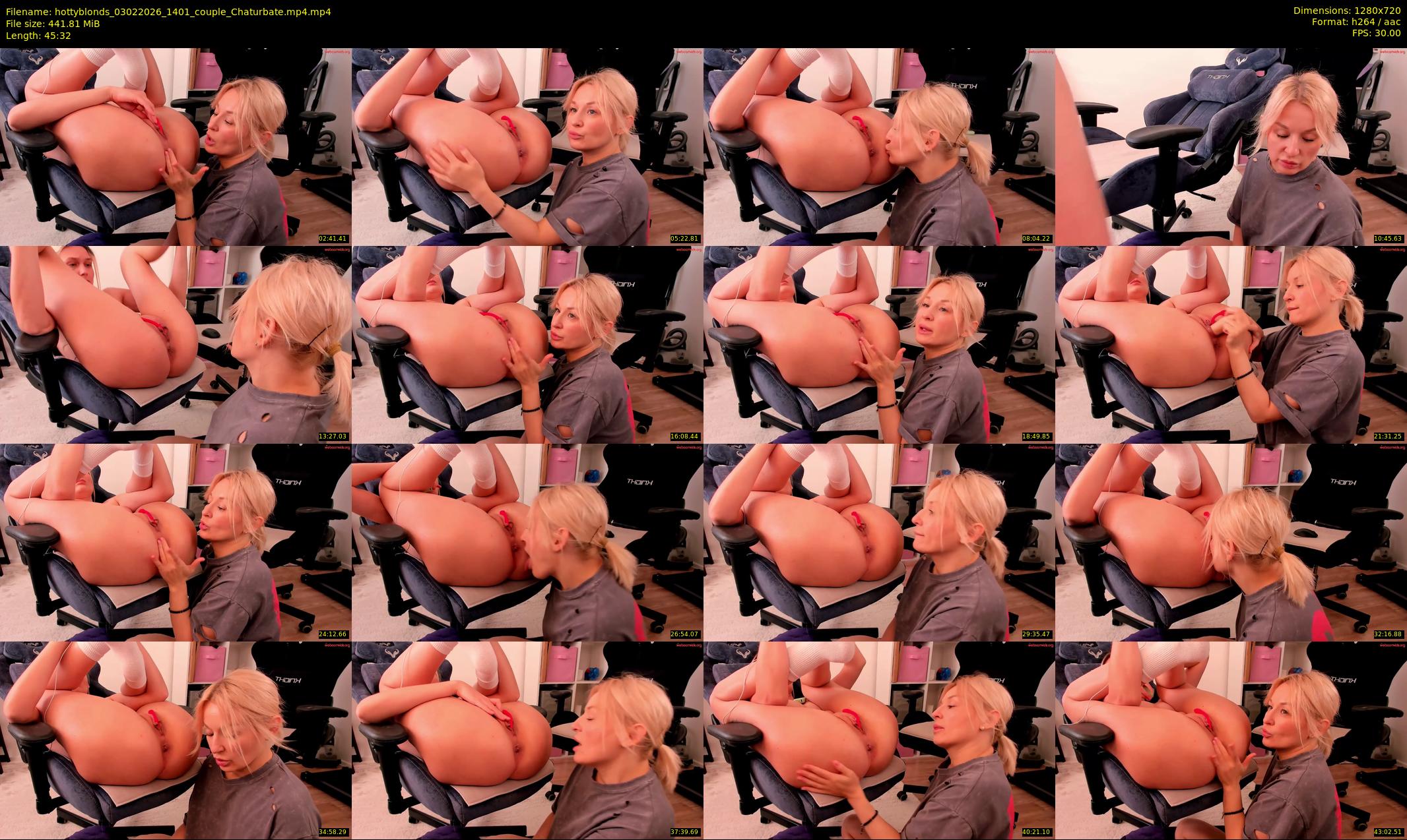 hottyblonds — 46 minute Chaturbate couple cam show recording, 720p, Feb 3, 2026