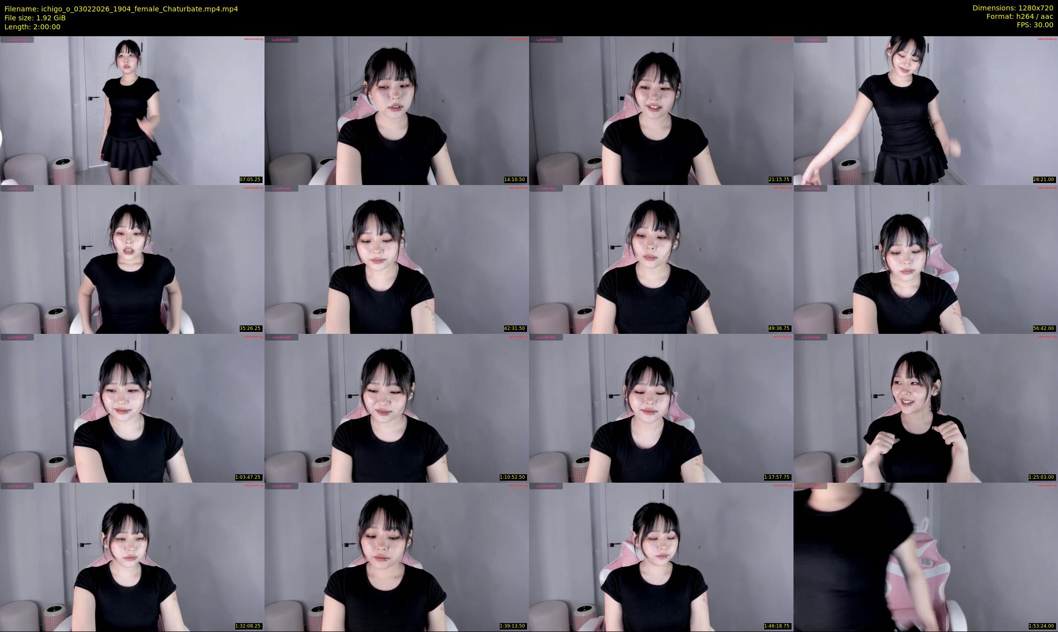 ichigo_o — 120 minute Chaturbate female cam show recording, 720p, Feb 3, 2026
