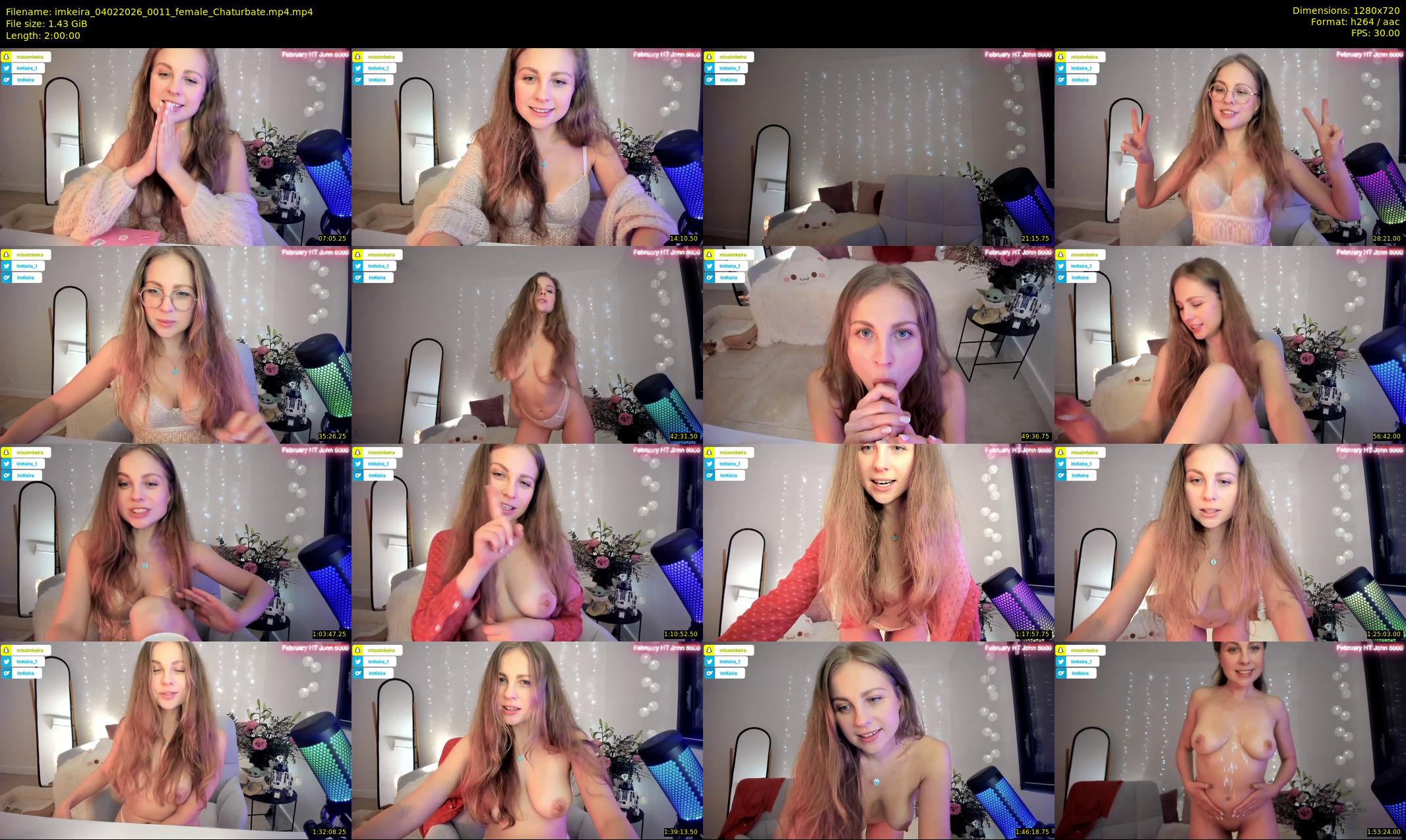 imkeira — 120 minute Chaturbate female cam show recording, 720p, Feb 4, 2026