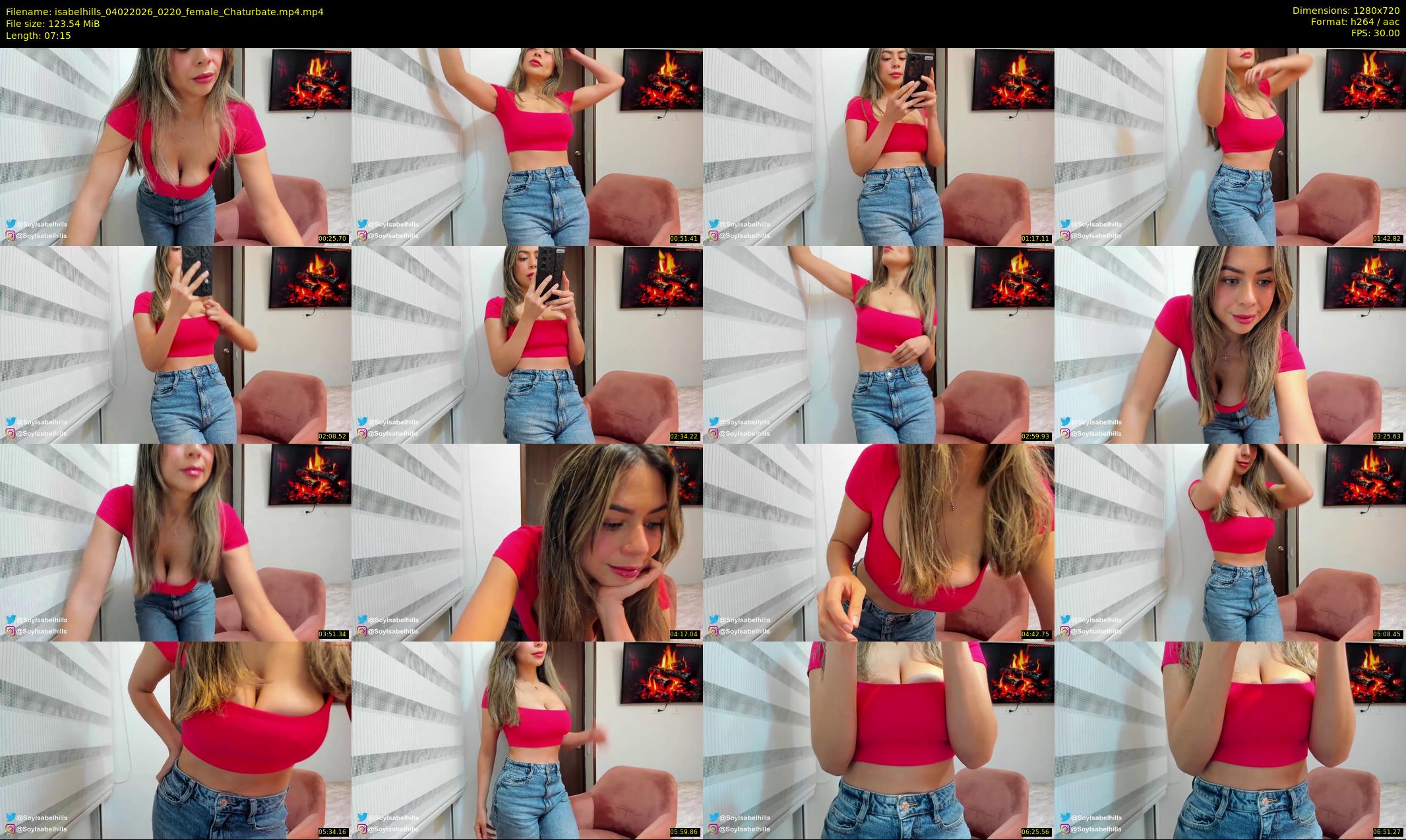 isabelhills — 8 minute Chaturbate female cam show recording, 720p, Feb 4, 2026