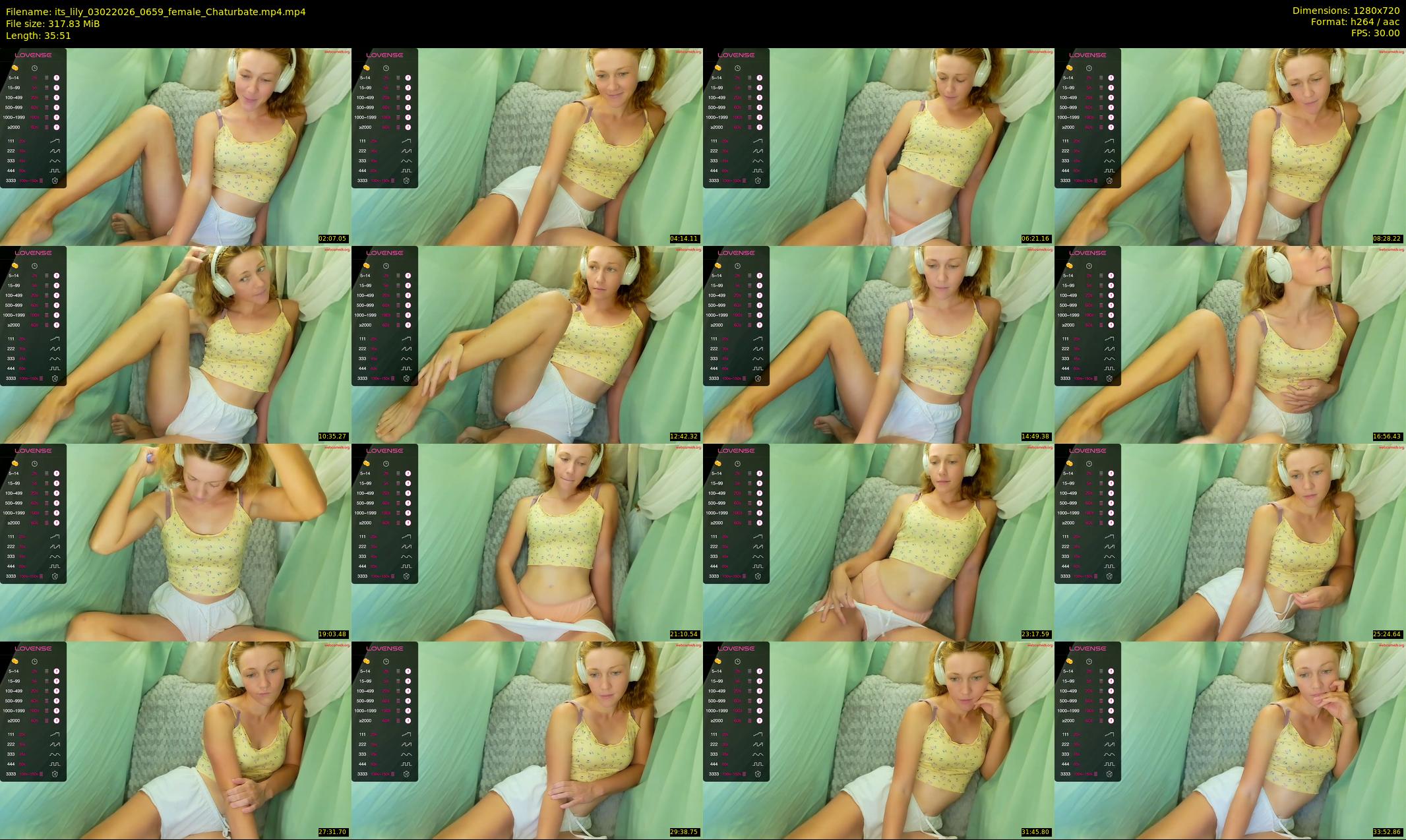 its_lily — 36 minute Chaturbate female cam show recording, 720p, Feb 3, 2026
